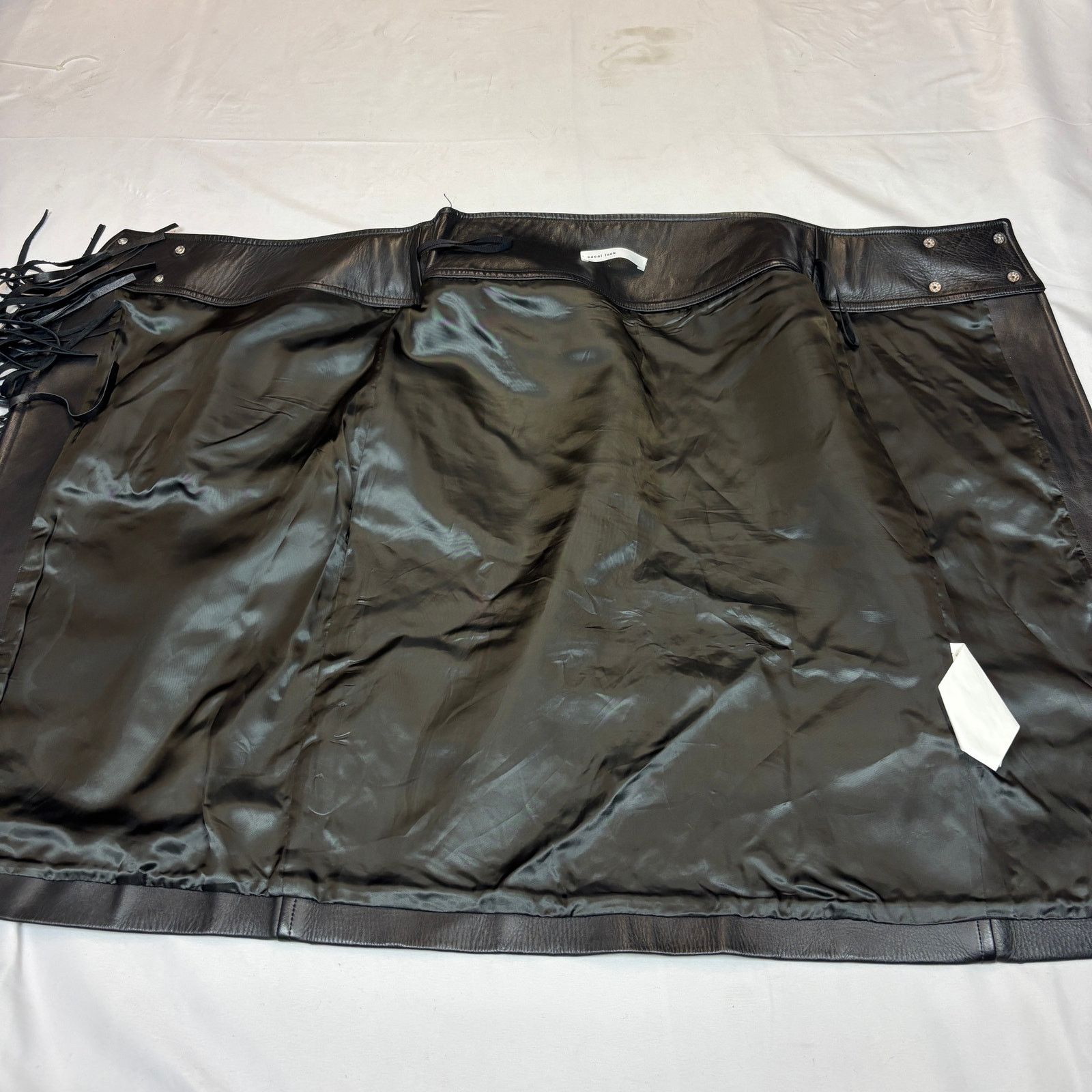 Sacai Sacai Luck Cowhide Leather Fringe Moto Skirt Women's 4 XL Size 30" / US 8 / IT 44 - 6 Thumbnail