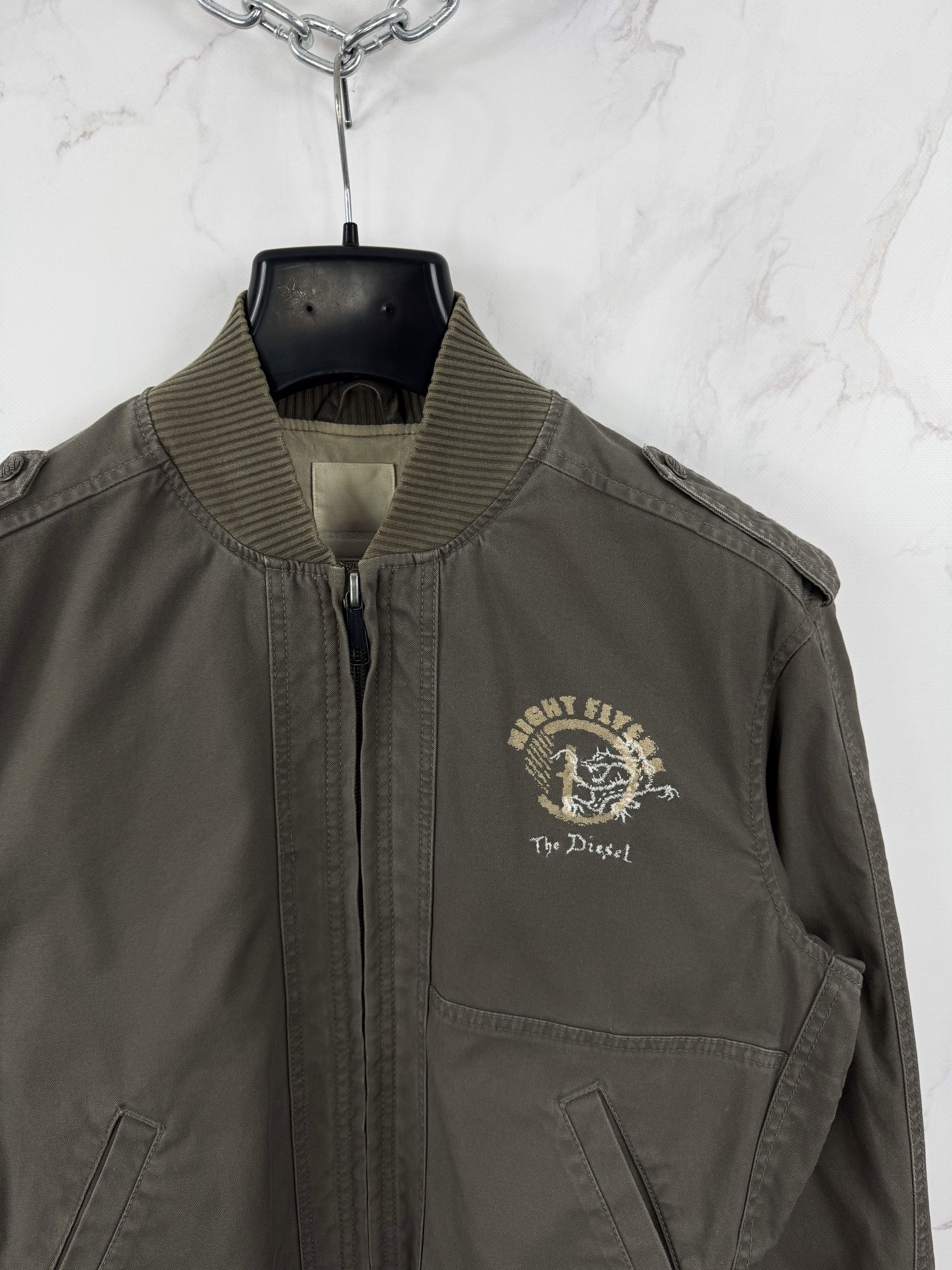 Diesel Diesel Night Flyers Bomber Flight Jacket Canvas Flak Size L Size US L / EU 52-54 / 3 - 5 Thumbnail
