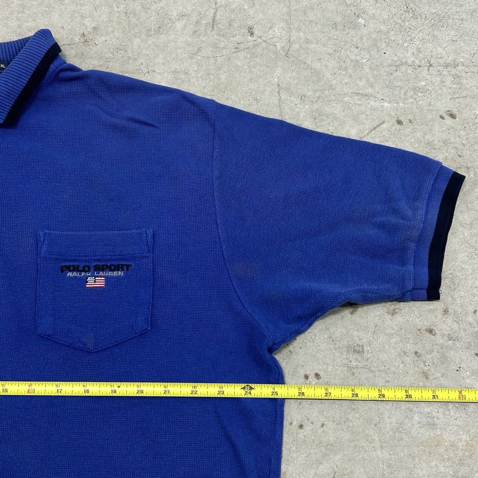 Polo Ralph Lauren Vintage Polo Sport Ralph Lauren Blue T Shirt Size XL Rare Size US XL / EU 56 / 4 - 4 Thumbnail