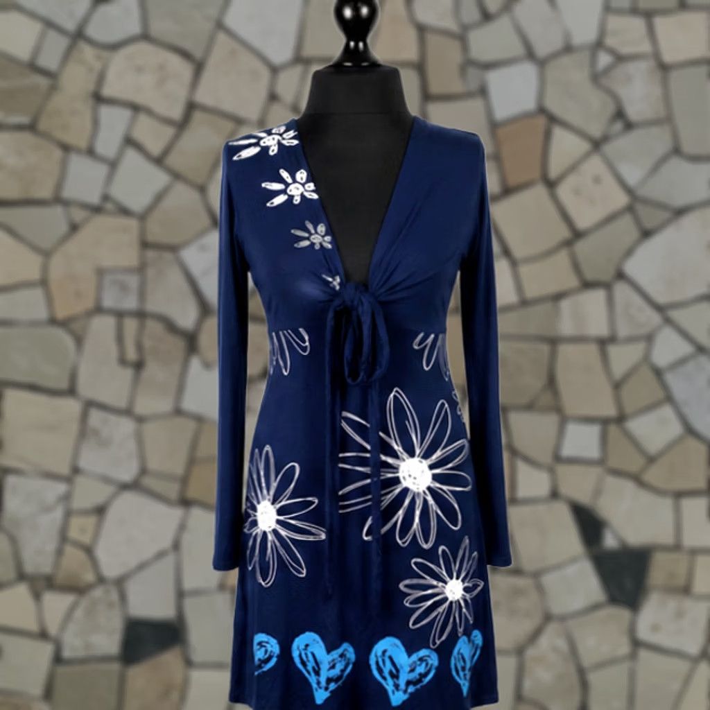 Desigual Desigual womens blue Dress Size S Size S / US 4 / IT 40 - 1 Thumbnail