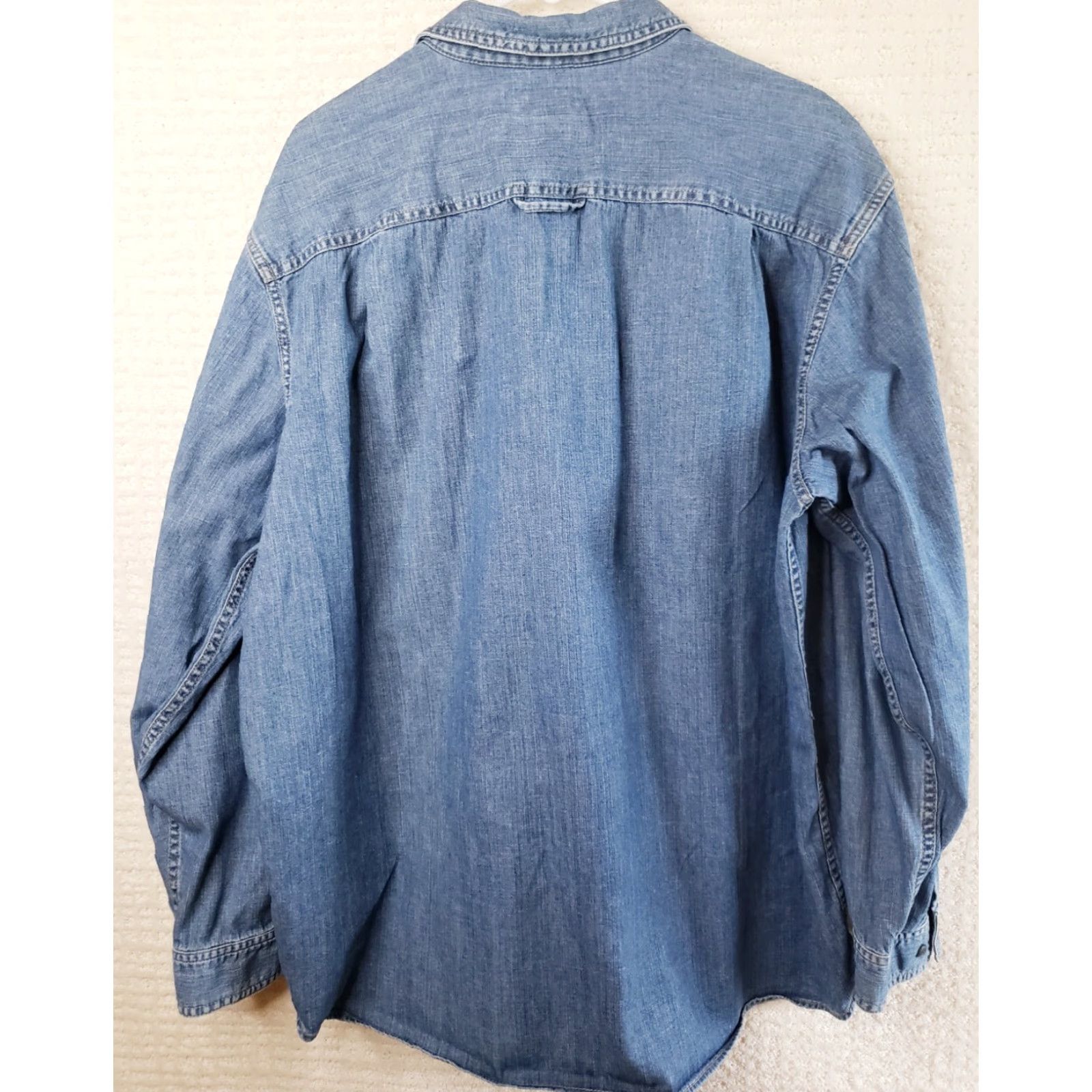 Vintage VINTAGE LL Bean Denim Button Down Shirt Long Sleeve Men's XL Reg. Pockets EUC 80s 90s Outdoor American Size US XL / EU 56 / 4 - 5 Thumbnail
