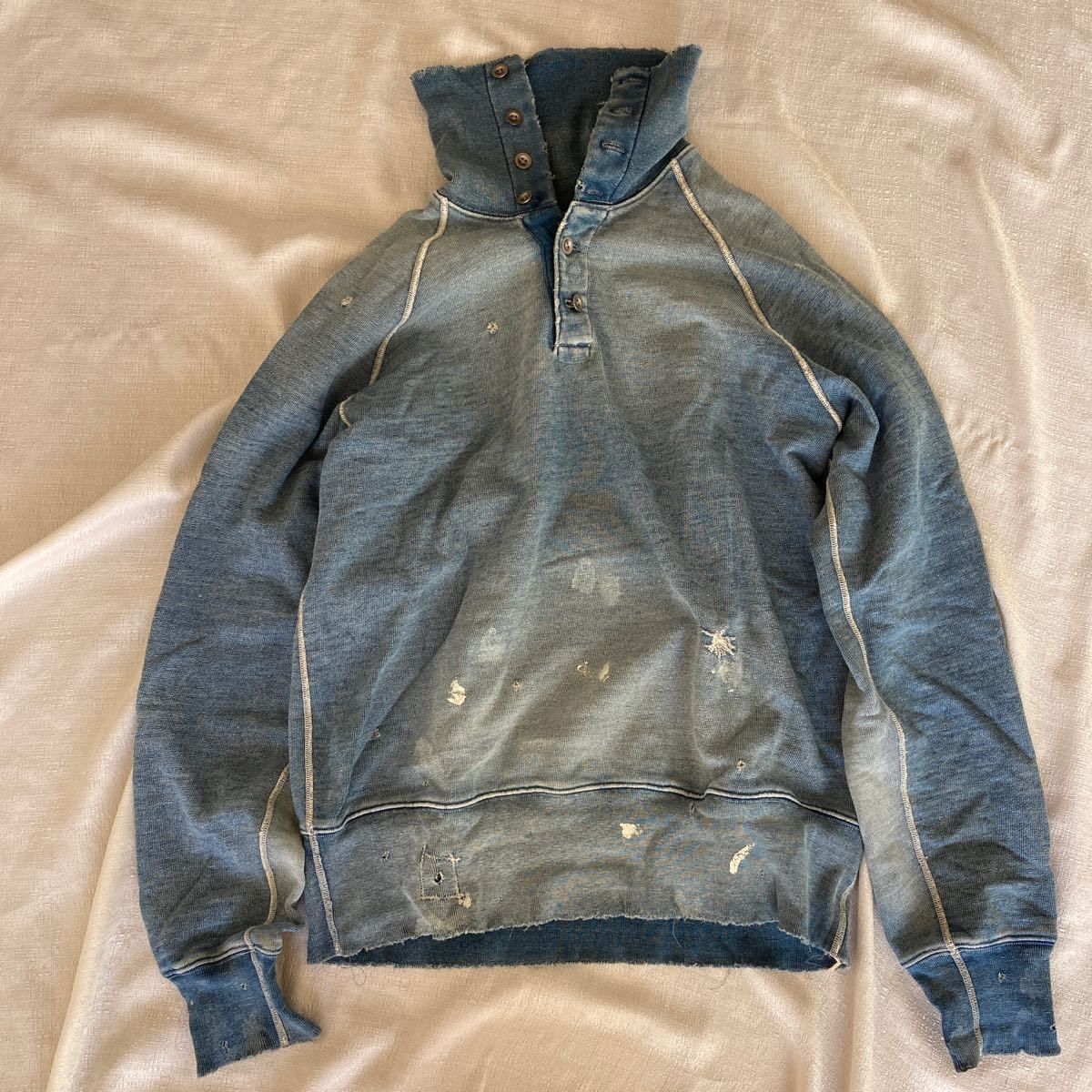 Pre-owned Kapital Vintage Processing Sweatshirt In Blue
