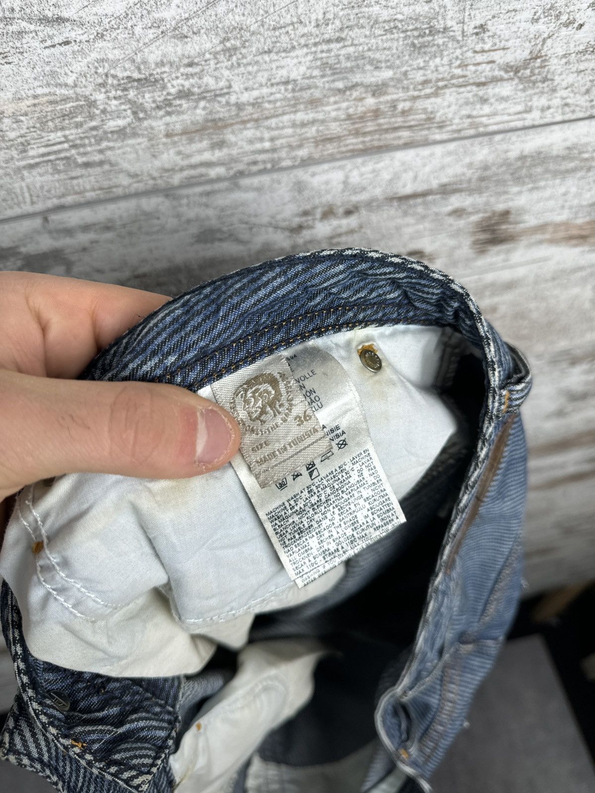 Diesel × Diesel Black Gold × Vintage Mens Vintage Diesel denim jeans luxury avant garde size 36 Size US 36 / EU 52 - 19 Thumbnail