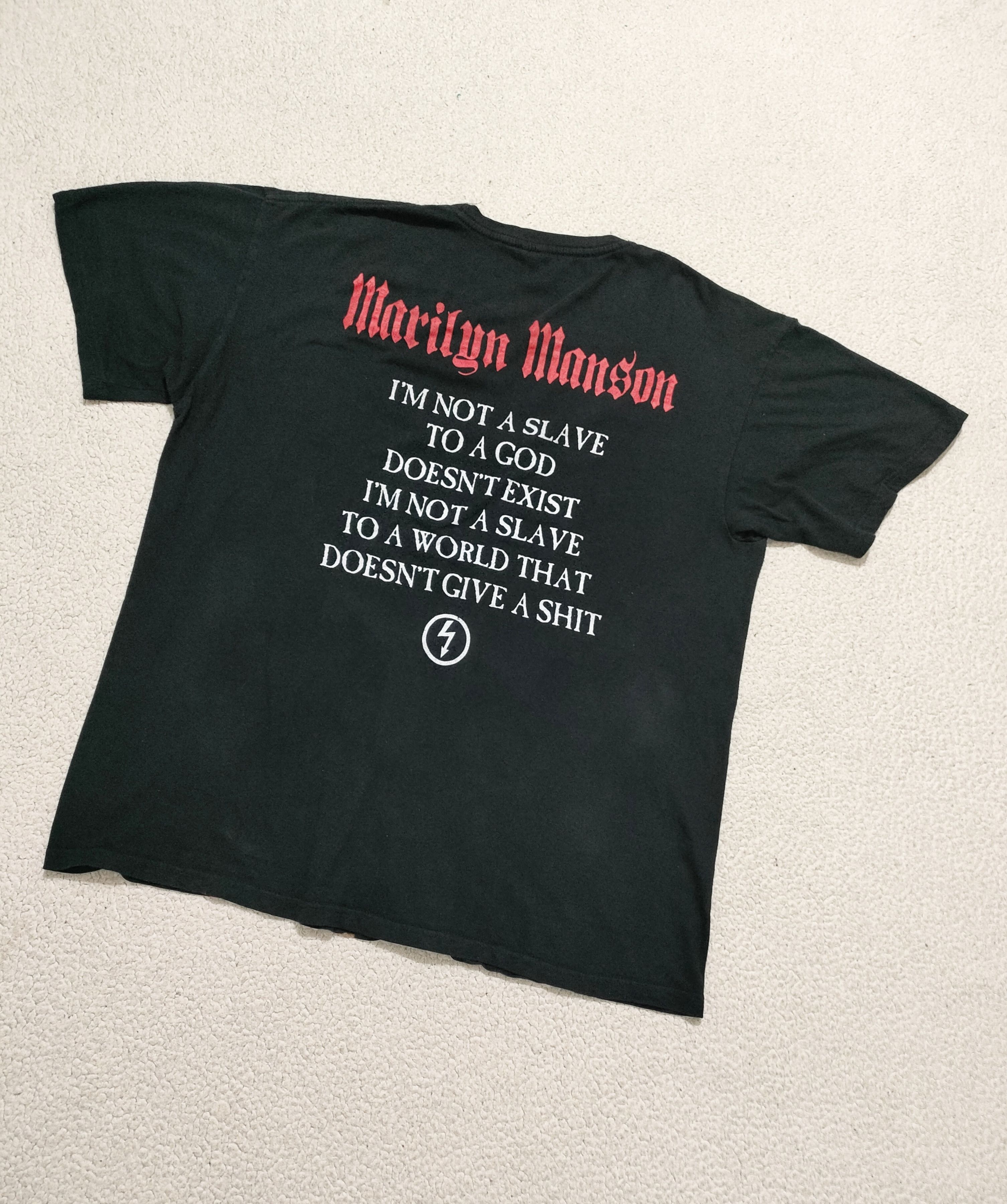 Band Tees Early 00s MARILYN MANSON Vintage Tee Size US XL / EU 56 / 4 - 11 Thumbnail