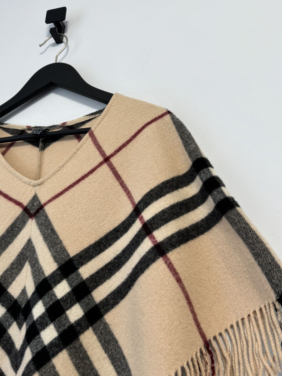 Burberry Burberry London Nova Check Poncho Cape Merino Wool& Cashmere Size L / US 10 / IT 46 - 7 Thumbnail