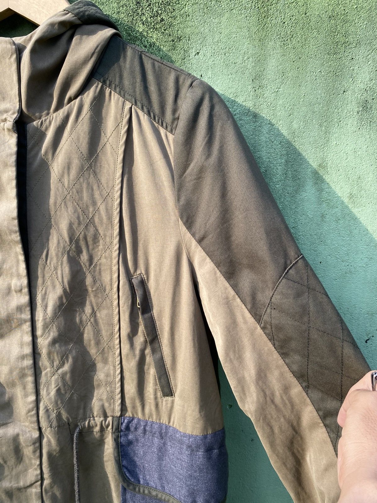 Japanese Brand Us N Them Utility Hooded Jacket Colorblock Outdoor Military Size US XL / EU 56 / 4 - 5 Thumbnail