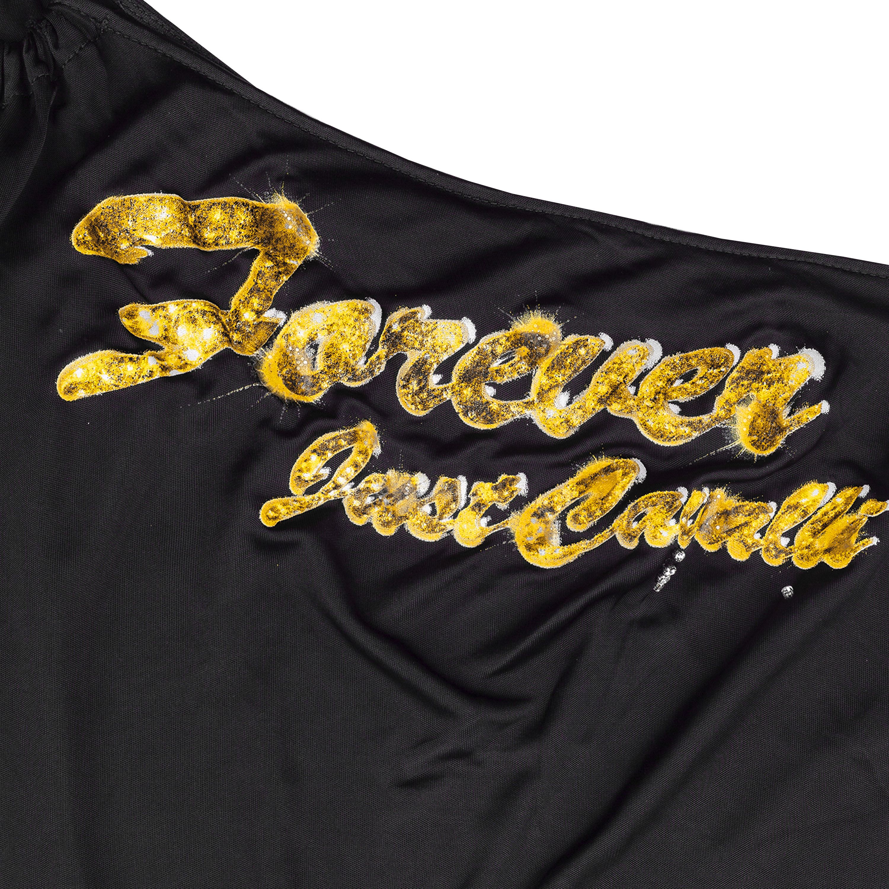 Just Cavalli Just Cavalli Vintage One Shoulder Long Sleeve Jewelry Top Size M / US 6-8 / IT 42-44 - 3 Thumbnail