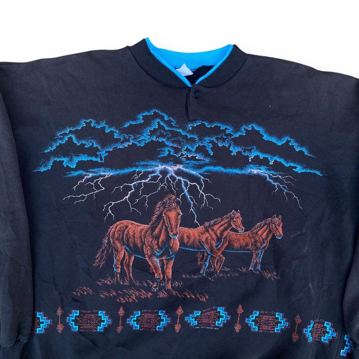 Habitat × Vintage Vintage 90’s Habitat Wild Animal Sweatshirt. #E4 Size US XXL / EU 58 / 5 - 2 Thumbnail