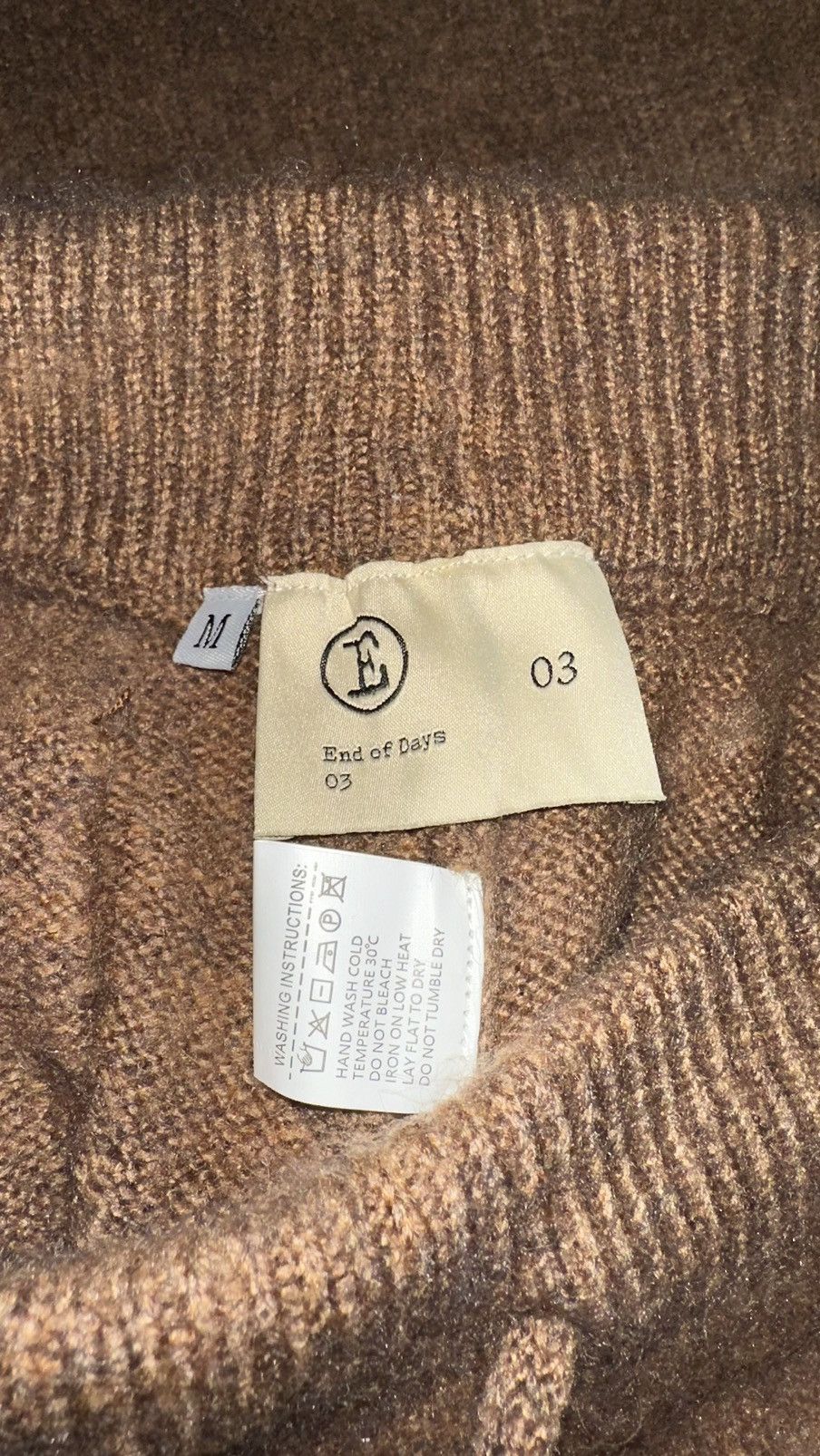 Other End Days 03 Mohair Flared Jogger Brown Size US 33 - 3 Thumbnail