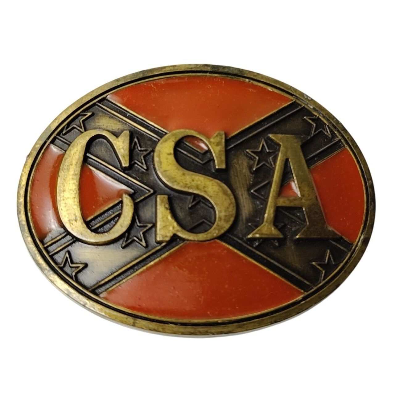 Other Mens CSA Oval Belt Buckle Antique Gold Finish Size ONE SIZE - 1 Thumbnail