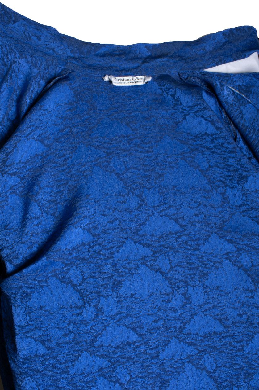 Dior Christian Dior, vintage blue blouse Size M / US 6-8 / IT 42-44 - 8 Thumbnail