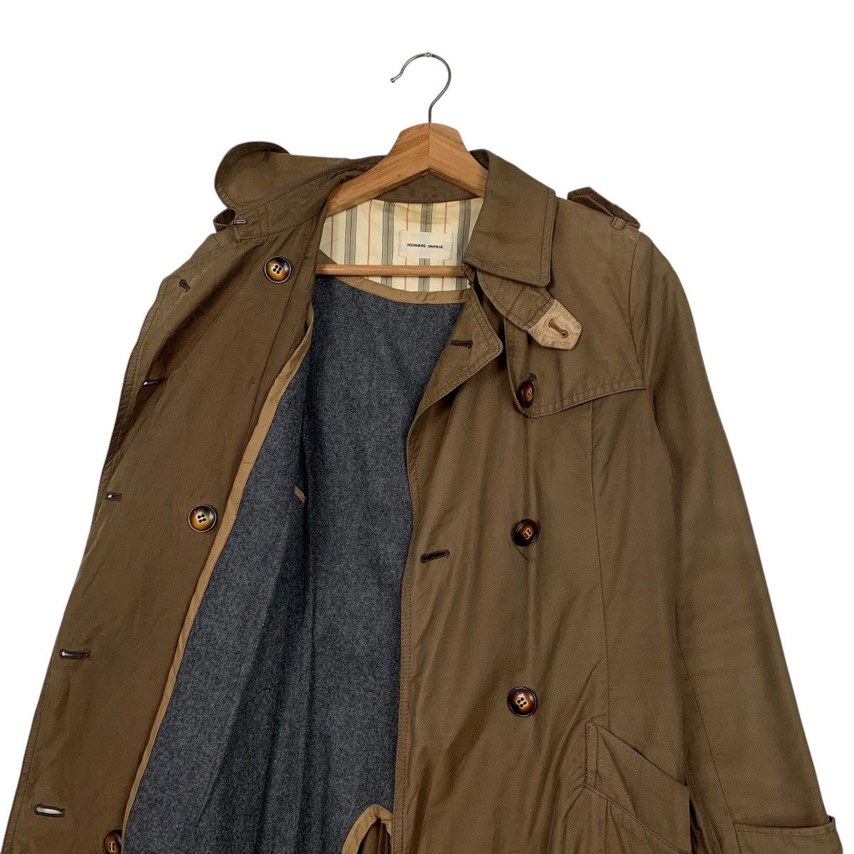 Japanese Brand Japanese Brand Nombre Impair Double Breasted Trench Coat Size S / US 4 / IT 40 - 10 Thumbnail