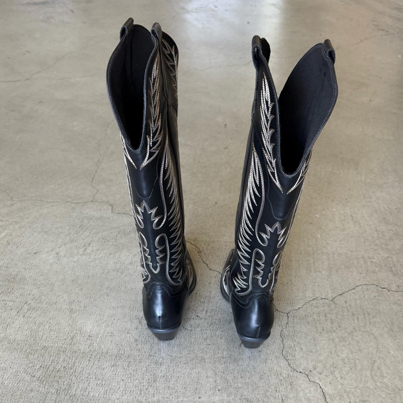 Asos ASOS DESIGN / Chester contrast stitch western knee boot Size US 6 / IT 36 - 8 Thumbnail