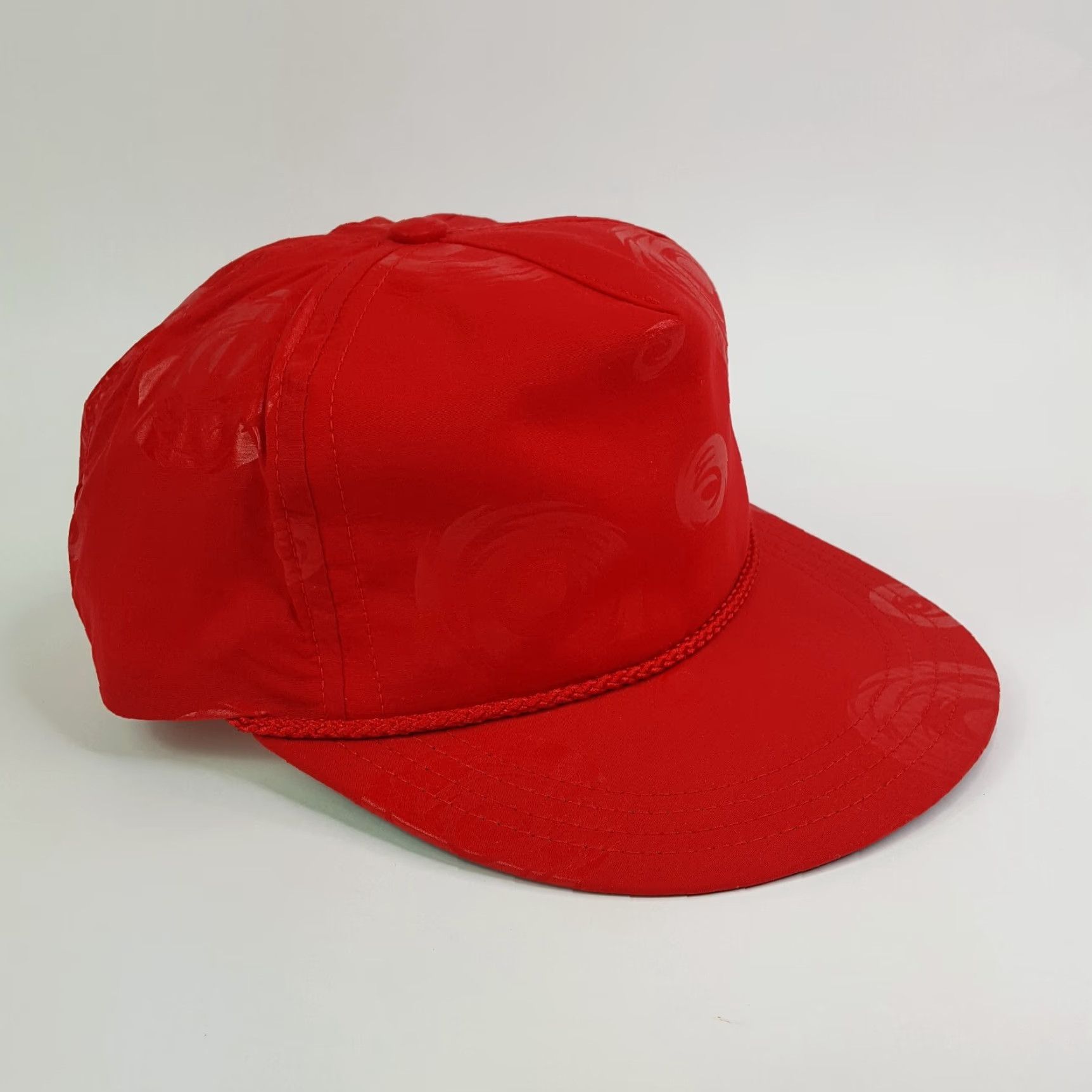 Vintage VINTAGE Town Talk Red Trucker Hat USA Made Adjustable Strap Unconstructed Cap Size ONE SIZE - 3 Thumbnail