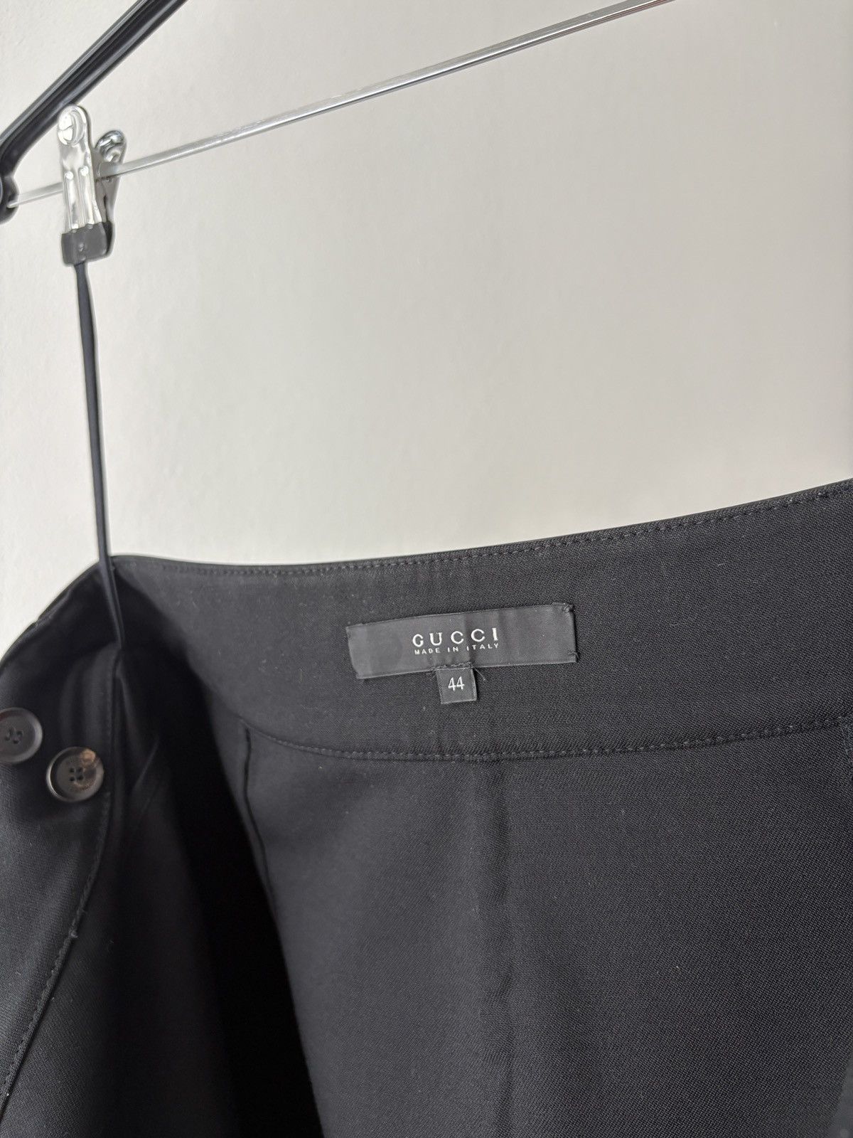 Gucci Gucci wool leather waist wrap skirt Size 30" / US 8 / IT 44 - 9 Thumbnail