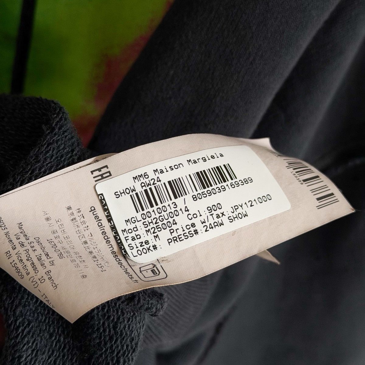 Maison Margiela Maison Margiela MM6 "NOT WHAT IT IS" Thrashed Zip Up Hoodie Size US L / EU 52-54 / 3 - 7 Thumbnail