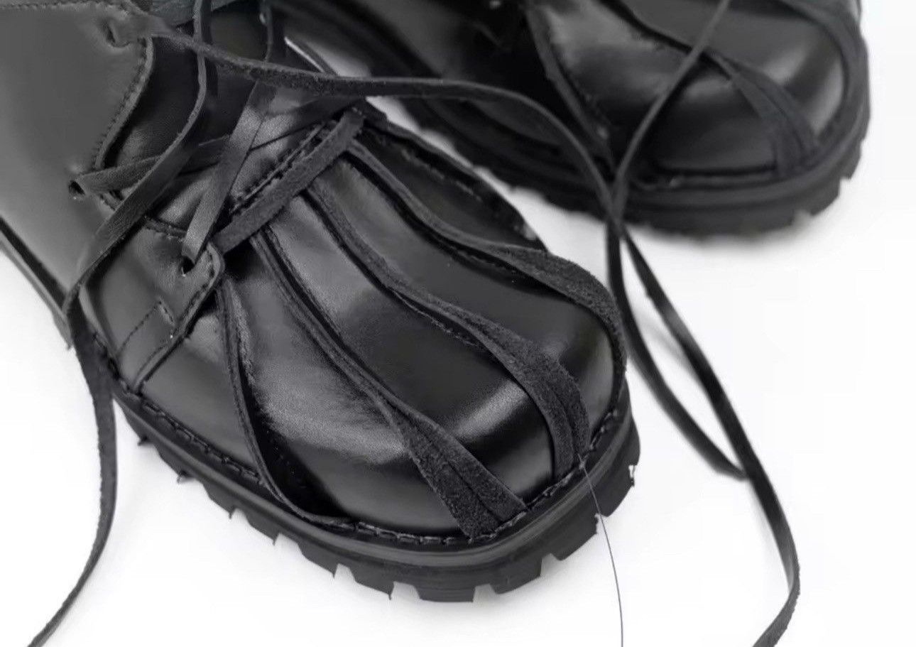Other Designer Patchwork Outdoor PU Leather Platform Casual Boots Size US 10.5 / EU 43-44 - 3 Thumbnail