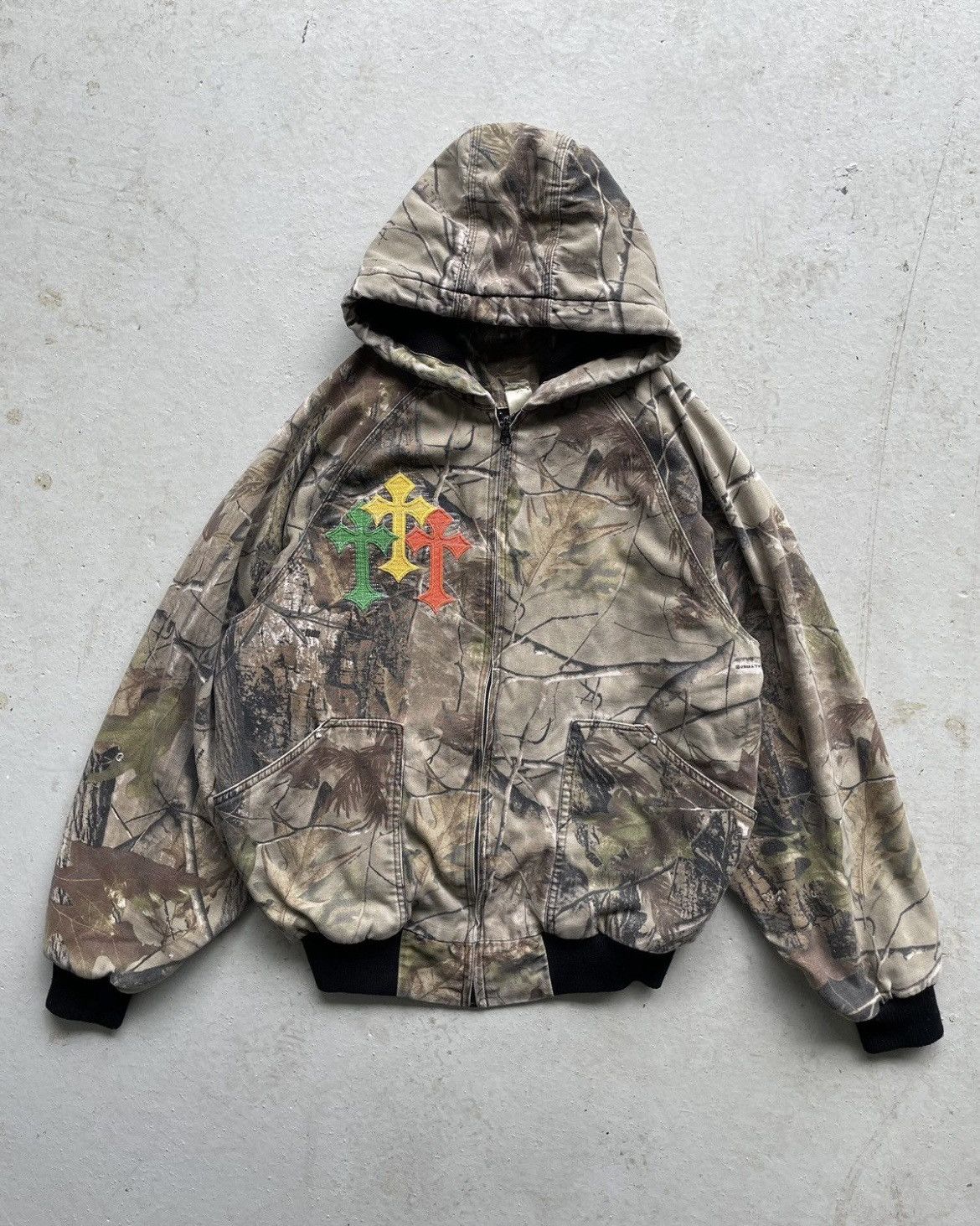 Carhartt × Vintage Vintage Crazy Rare 90's Camo Boxy Carhartt Style Jacket Size US M / EU 48-50 / 2 - 1 Thumbnail