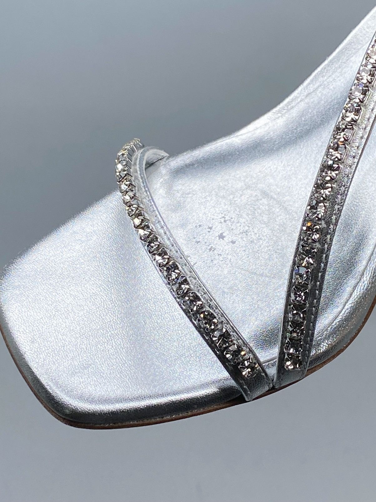 Stuart Weitzman Stuart Weitzman Embellished Metallic Leather Sandals size 7 Size US 7 / IT 37 - 7 Thumbnail