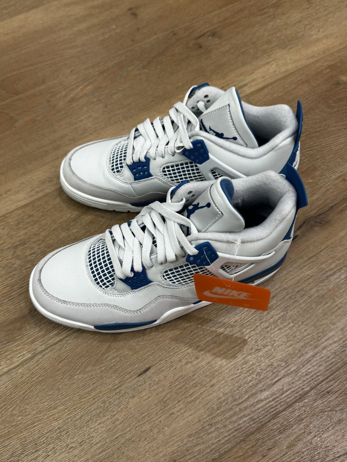Jordan Brand × Nike Nike Air Jordan 4 Retro Military Industrial Blue Size US 8 / EU 41 - 1 Thumbnail