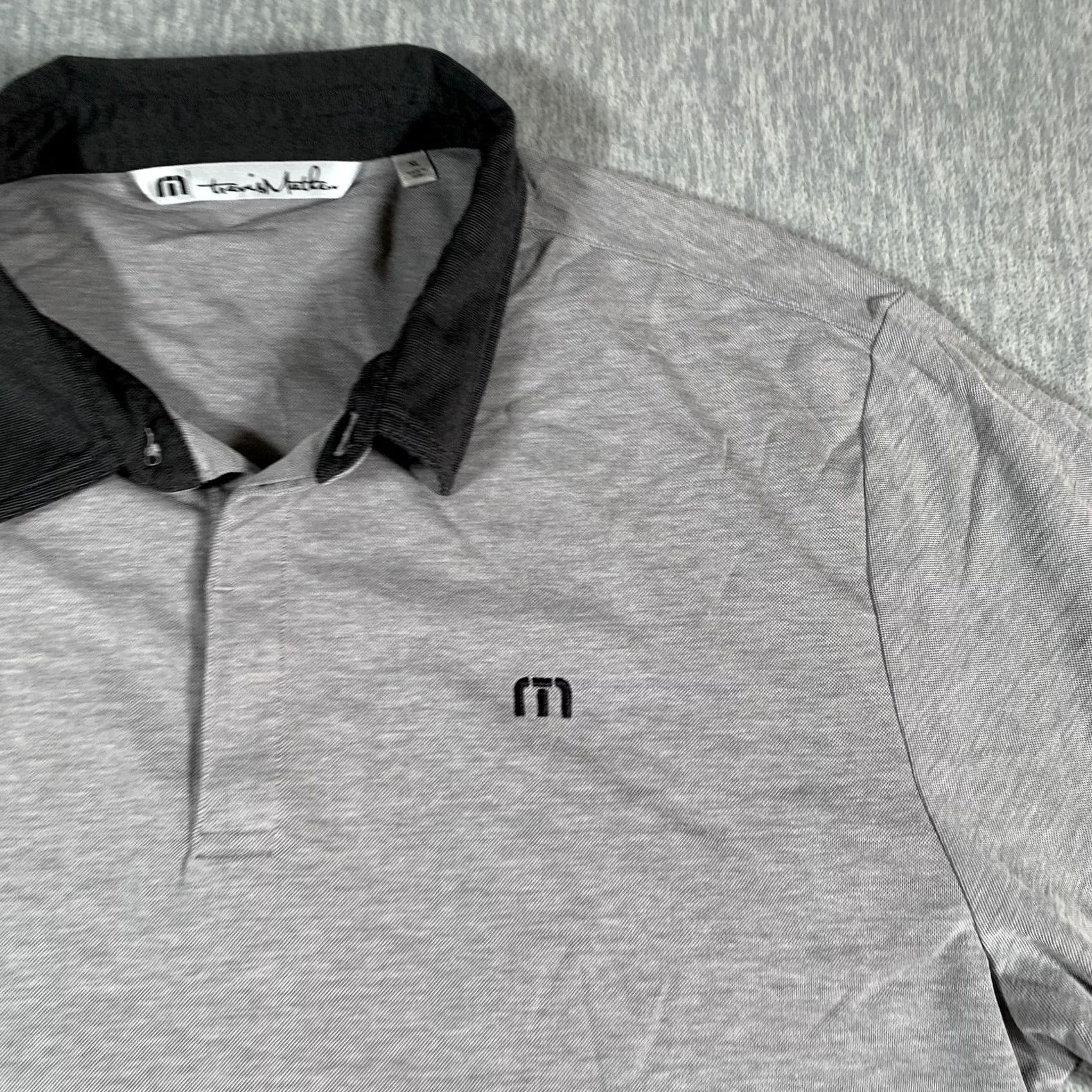 TravisMathew VINTAGE Travis Mathew Polo Shirt Mens XL Gray Pima Cotton Golf Contrast Collar Size US XL / EU 56 / 4 - 4 Thumbnail