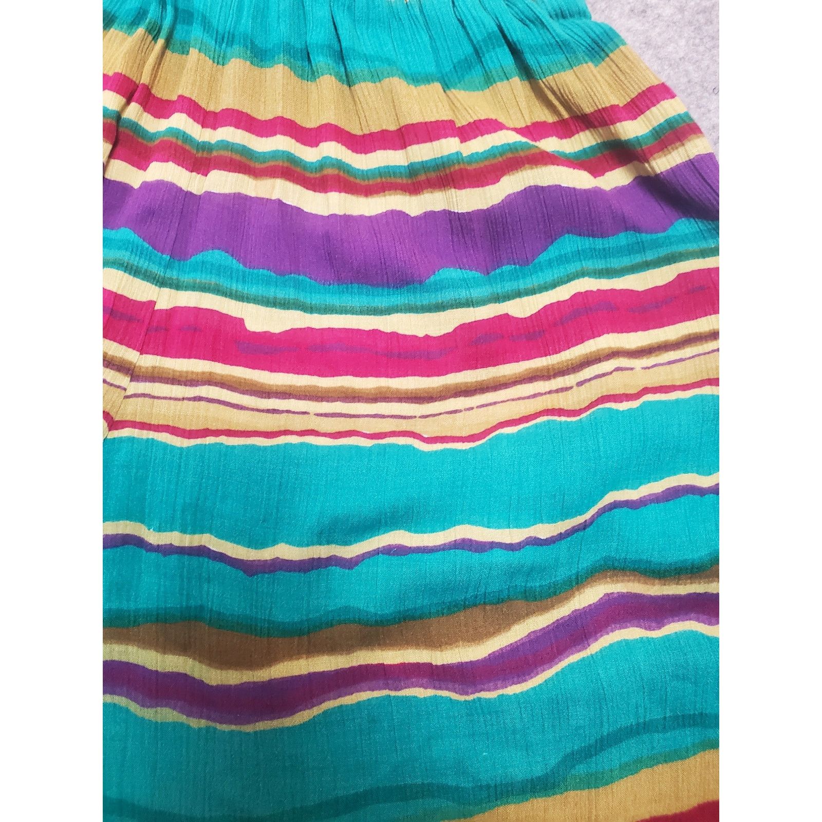 Other Women's Vintage Courtwell M Stripe Pull On Bermuda Shorts Size 24" / US 00 / IT 34 - 5 Thumbnail