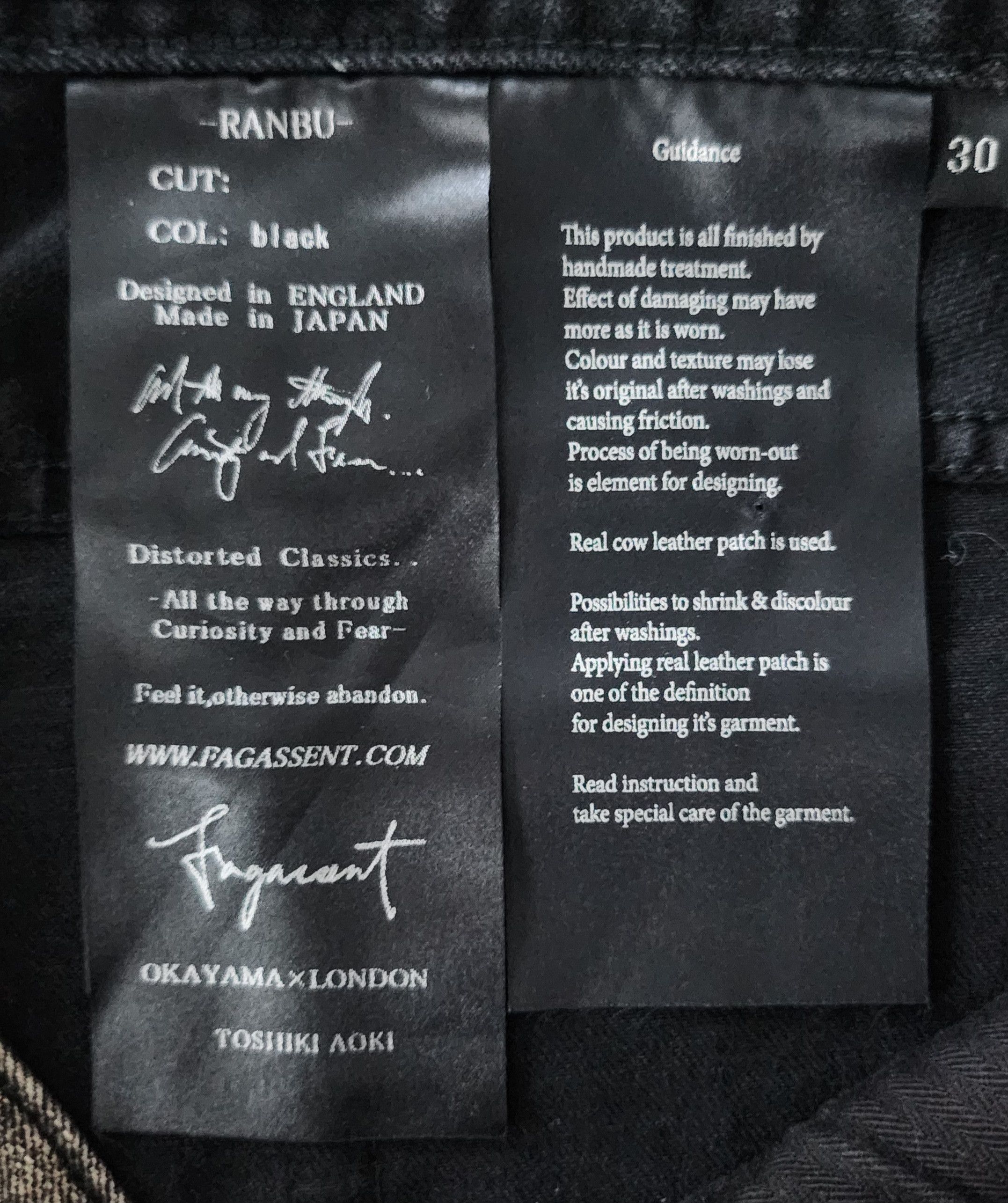 Fagassent Toshiki Aoki Ranbu Mud-Washed Destroyed Jeans Size US 30 / EU 46 - 4 Thumbnail