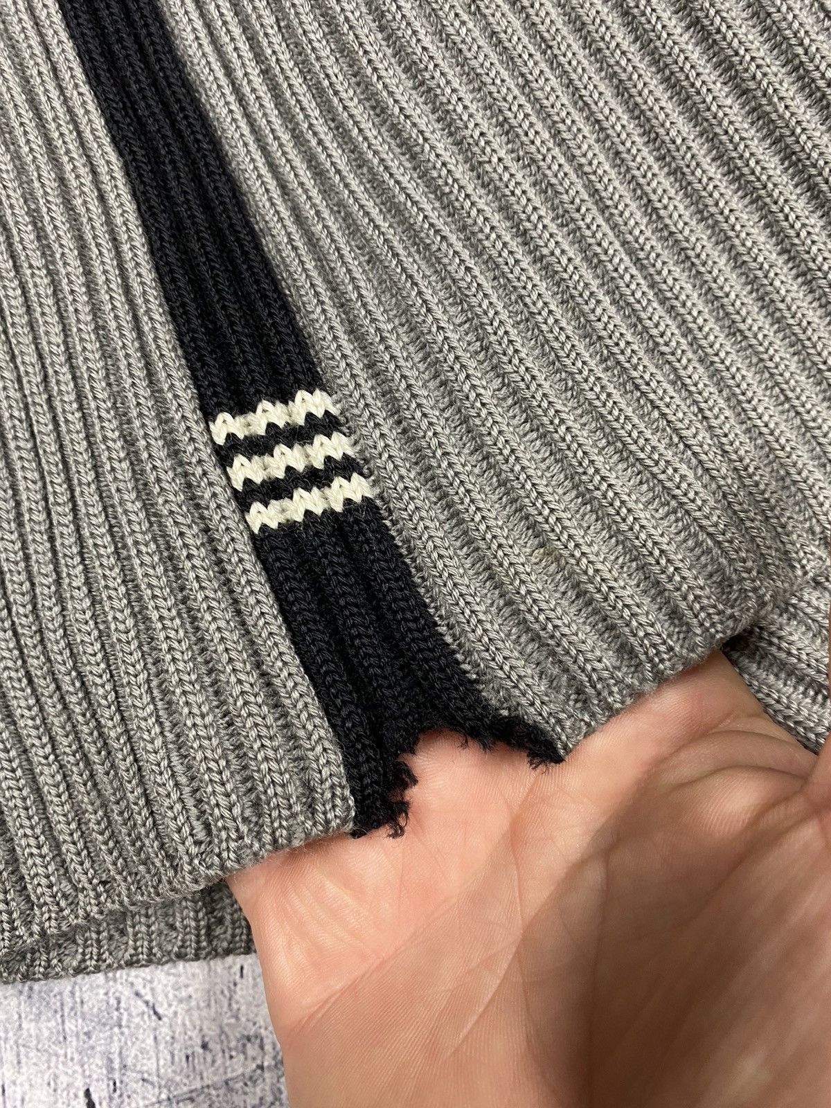 Massimo Osti Vintage 00s Stone Island Massimo Osti Wool Knitted Sweater Size US L / EU 52-54 / 3 - 9 Thumbnail