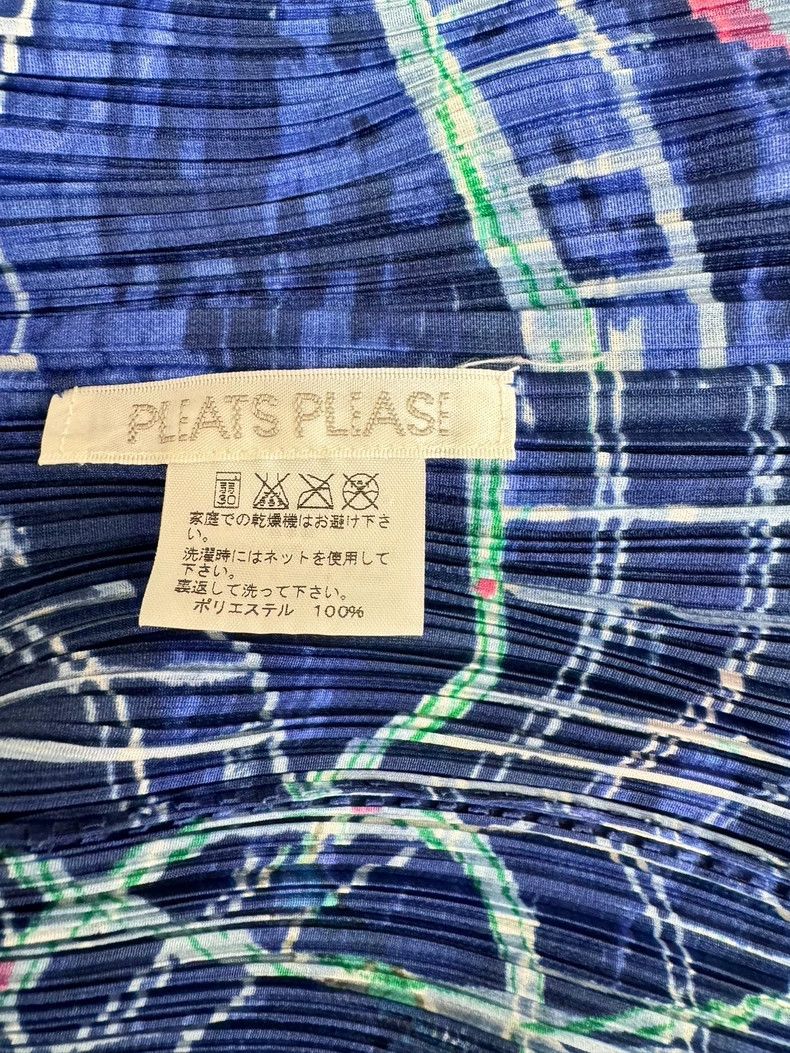 Issey Miyake issey miyake size:3 Blue pleated short sleeves Size XXS / US 00 / IT 34 - 5 Thumbnail