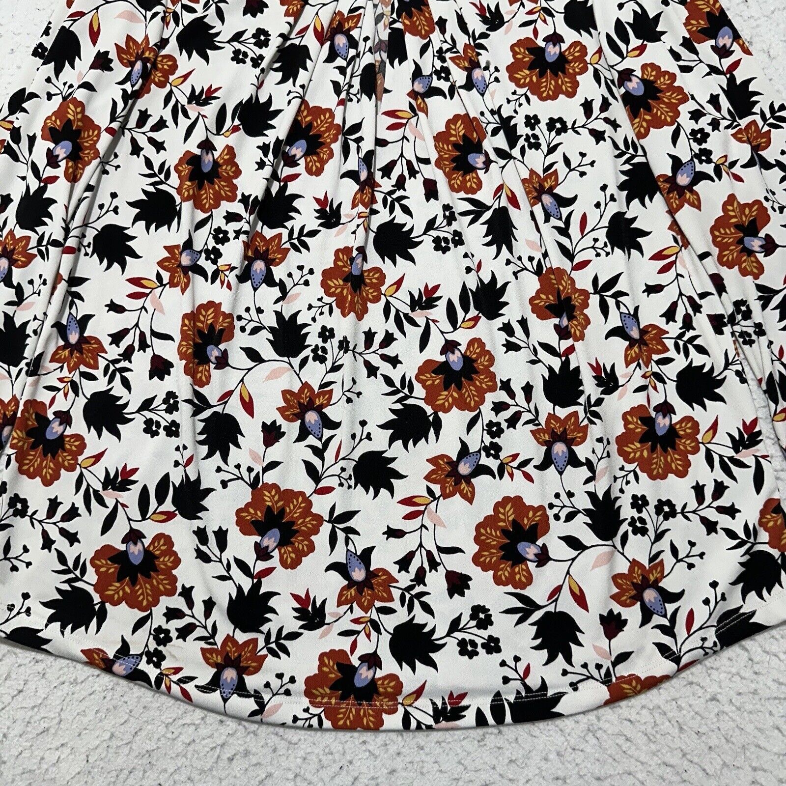 Liz Claiborne Liz Claiborne XL White Floral Long Sleeve Pullover Blouse Size XL / US 12-14 / IT 48-50 - 4 Thumbnail