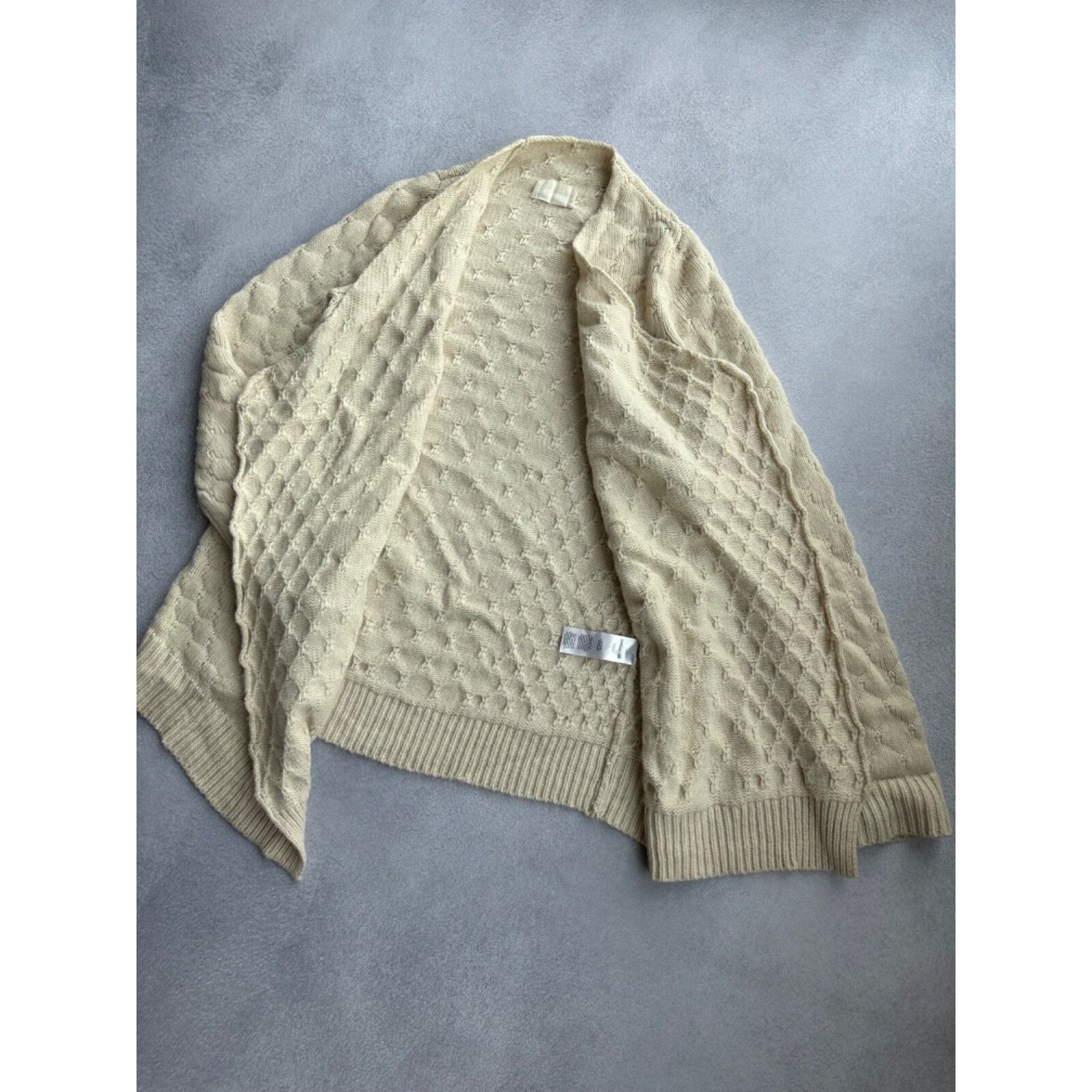 Zadig & Voltaire VTG Zadig&Voltaire Beige Knitted DapheeAln Wool Cardigan Swe Size M / US 6-8 / IT 42-44 - 8 Thumbnail