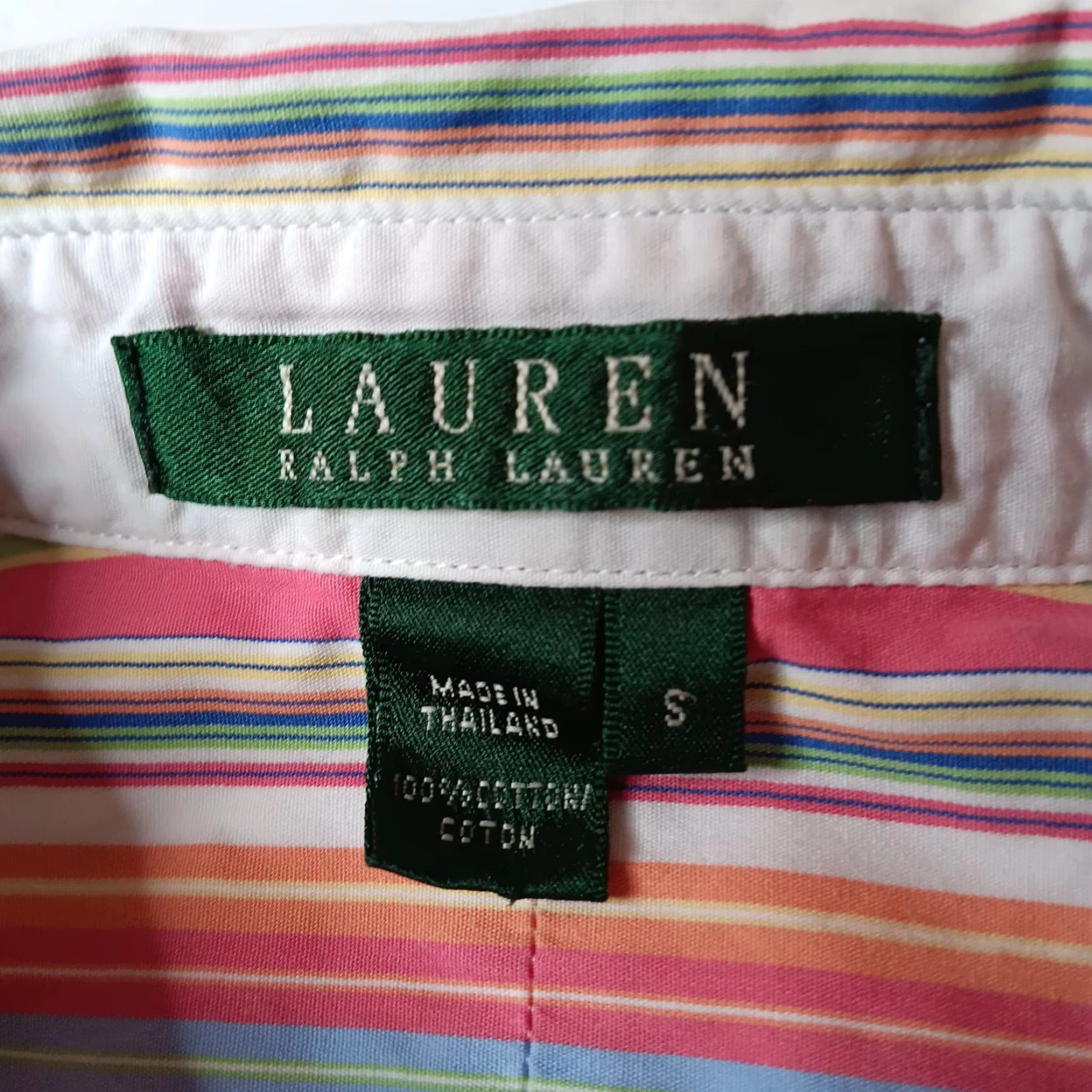 Ralph Lauren Lauren Ralph Lauren Blouse Women S Shirt Pink Striped Long Sleeve Button Up Top Size S / US 4 / IT 40 - 3 Thumbnail