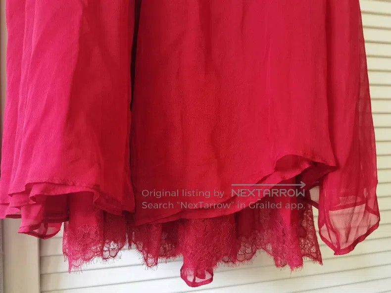 Valentino Valentino A two-piece heroine mulberry silk dress Size S / US 4 / IT 40 - 4 Thumbnail