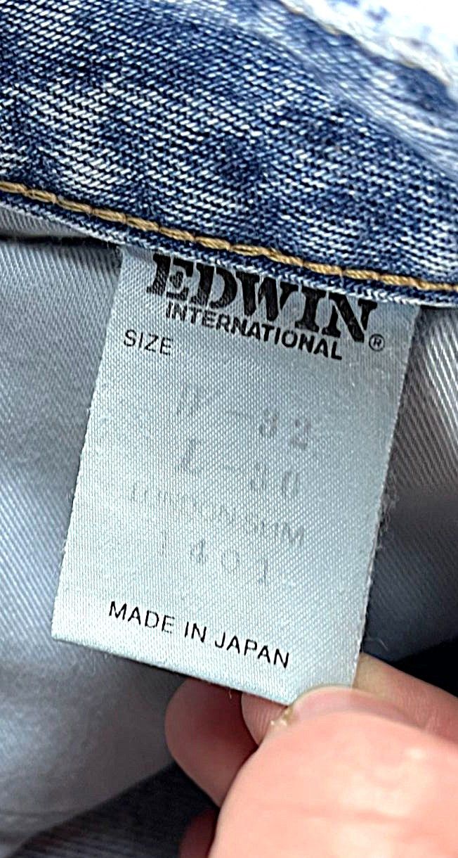 Edwin × Japanese Brand × Vintage Edwin Mens Vintage Light Wash Denim Jeans L Made In Japan Size US 28 / EU 44 - 6 Thumbnail