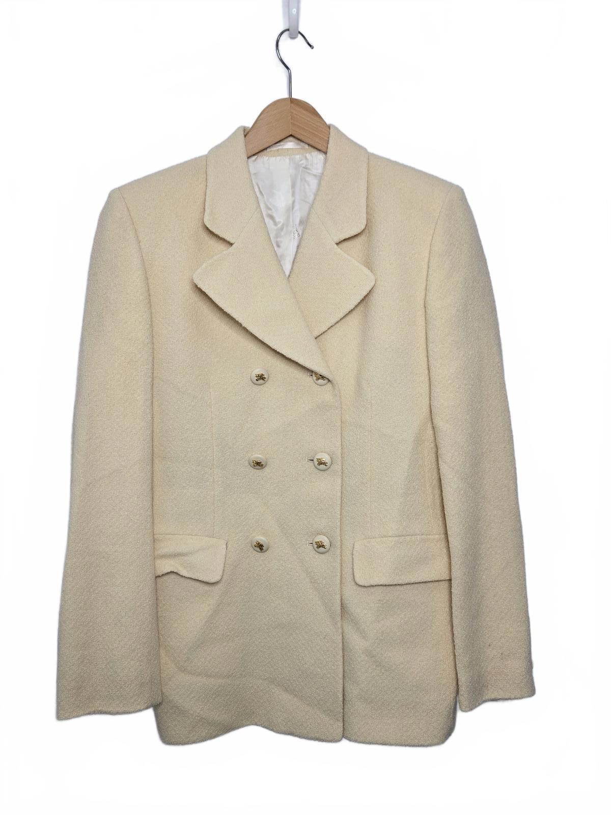 Burberry Burberry London Tweed Blazer Double Breasted Size L / US 10 / IT 46 - 1 Thumbnail