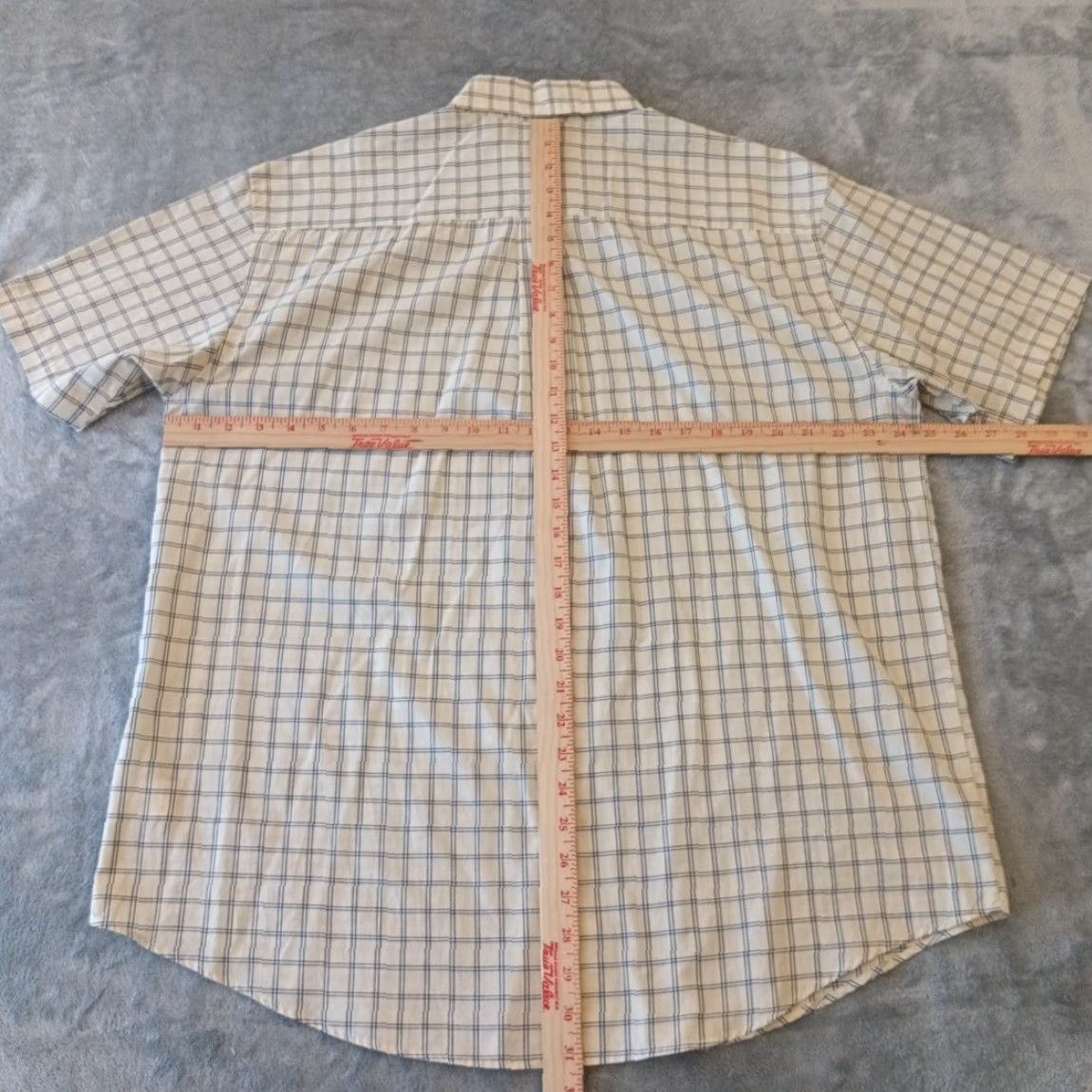 Van Heusen Van Heusen Shirt Mens Large Yellow Plaid Short Sleeve Button-Down Cotton Blend Size US L / EU 52-54 / 3 - 5 Thumbnail