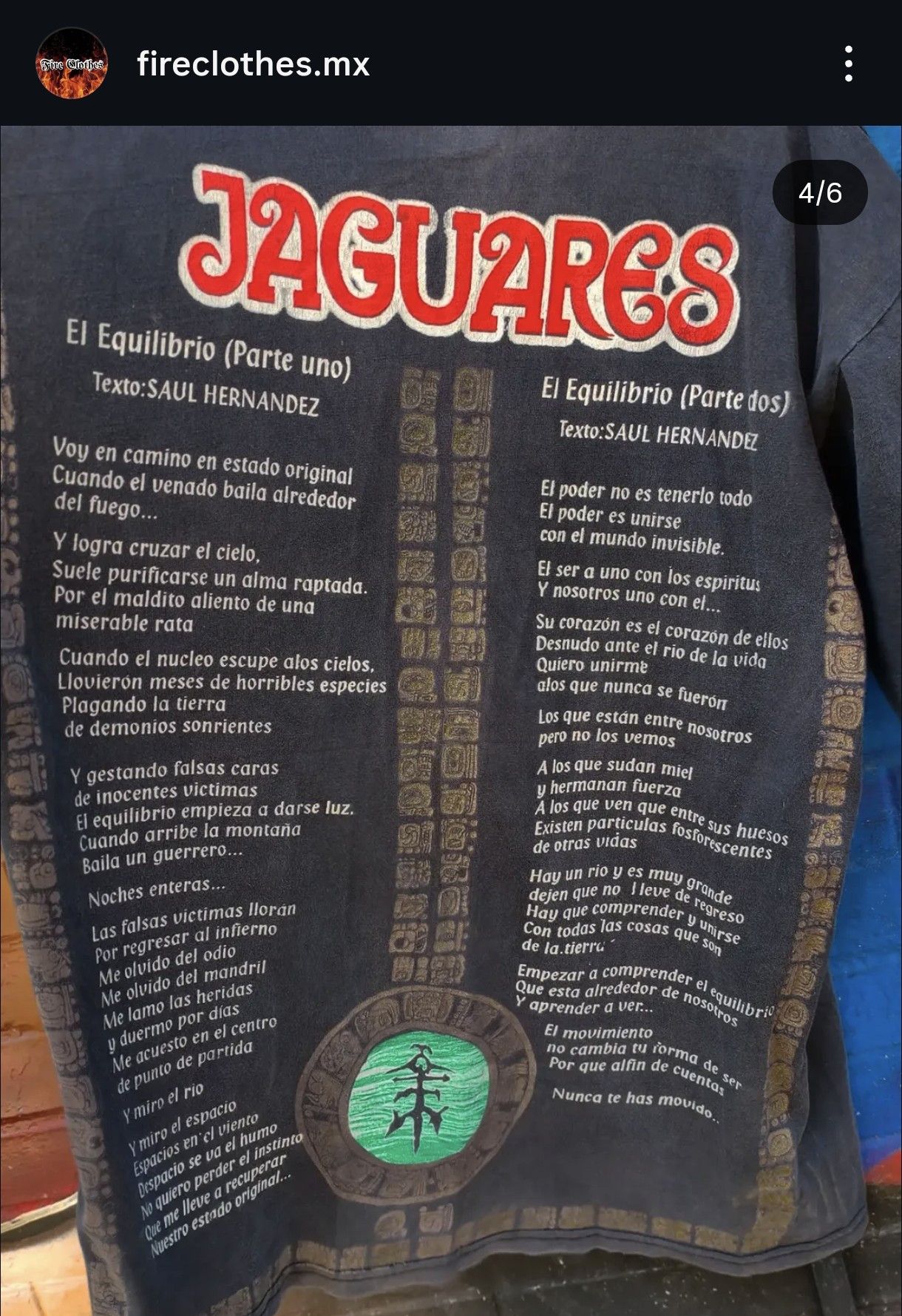 Vintage Vintage Mexican Btlg Jaguares El equilibrio de los jaguares Size US XL / EU 56 / 4 - 4 Thumbnail