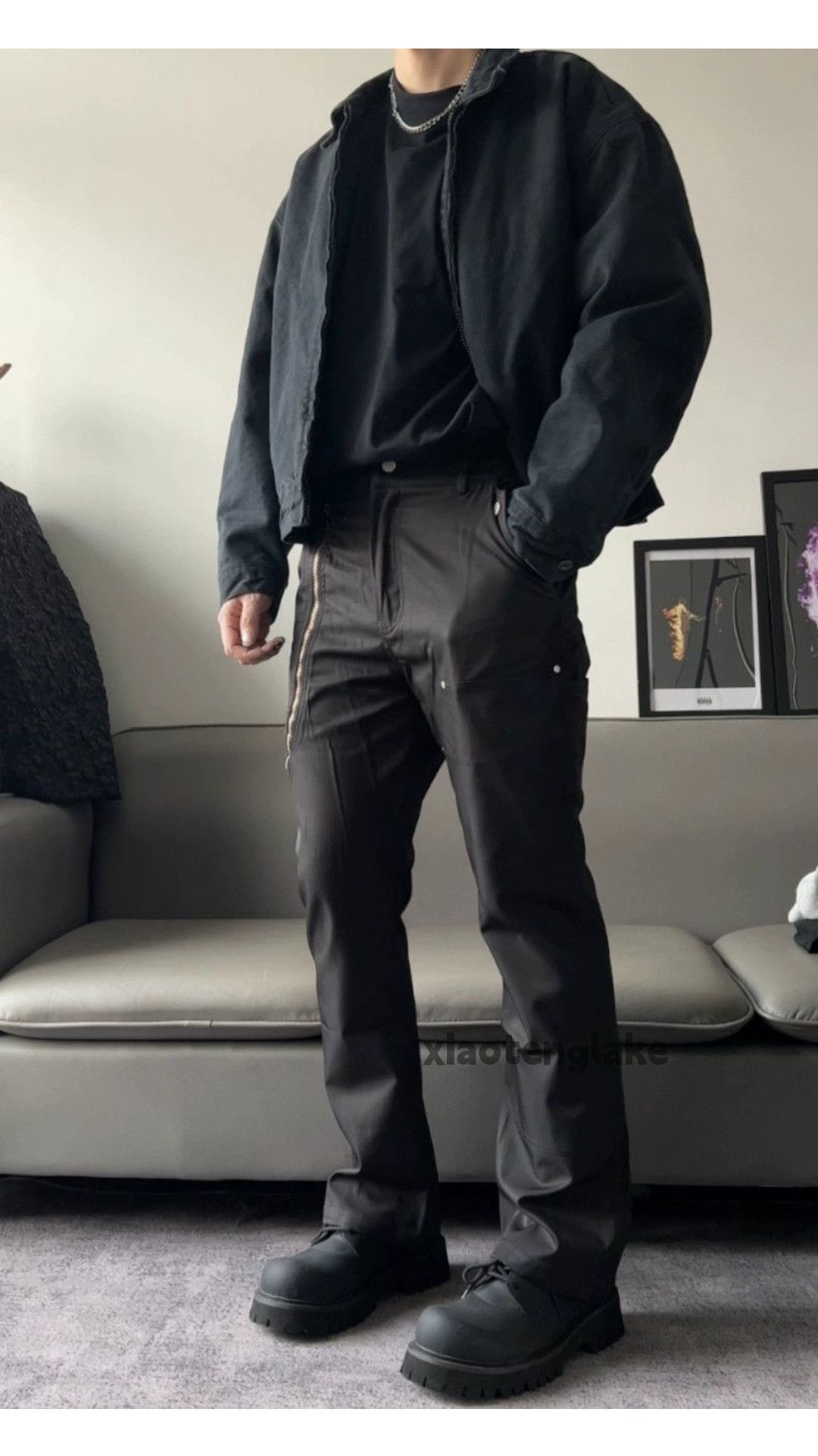 Designer × Japanese Brand × Vintage zipper utility skate punk grunge flared pants Size US 32 / EU 48 - 3 Thumbnail
