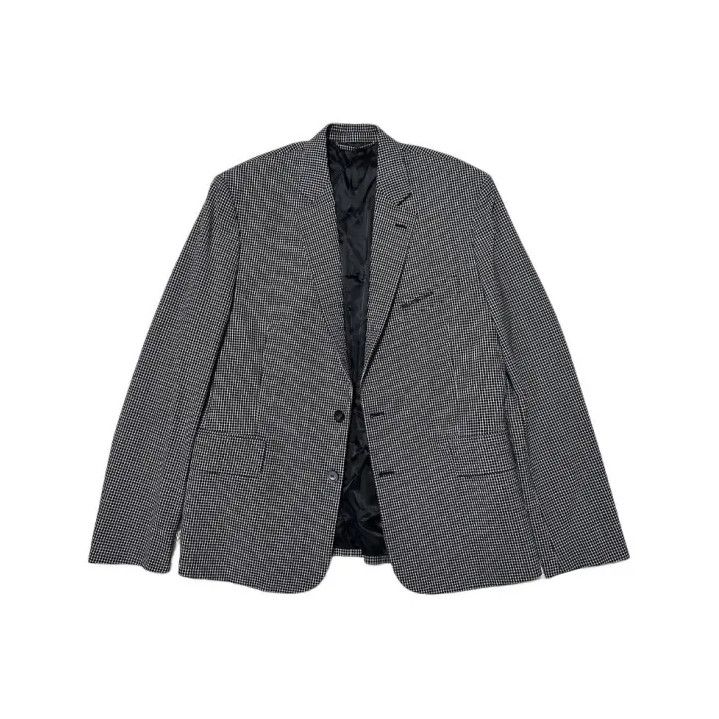 Balenciaga Balenciaga Gray Checked Single-Breasted Blazer Size US S / EU 44-46 / 1 - 1 Thumbnail