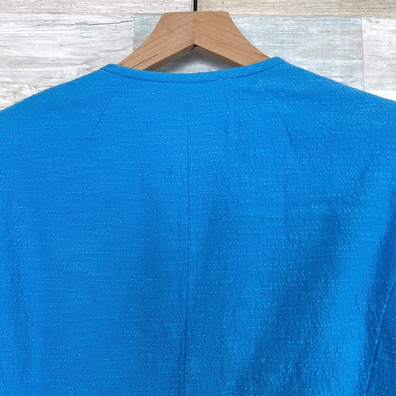 Lafayette 148 Lafayette 148 NY Textured Blazer Jacket Blue Ruched 4 Size S / US 4 / IT 40 - 5 Thumbnail