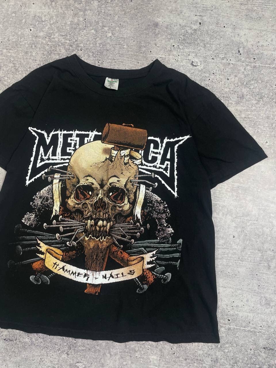 Band Tees Vintage 2004 Metallica Hammer Nails Band Tee T-Shirt Y2K Size US L / EU 52-54 / 3 - 3 Thumbnail