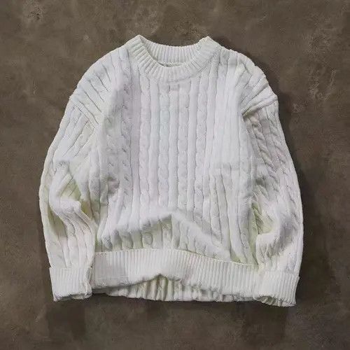 Japanese Brand Ishiguro x Kai Vintage Street Stripe Chunky Knit Sweater Size US M / EU 48-50 / 2 - 2 Thumbnail