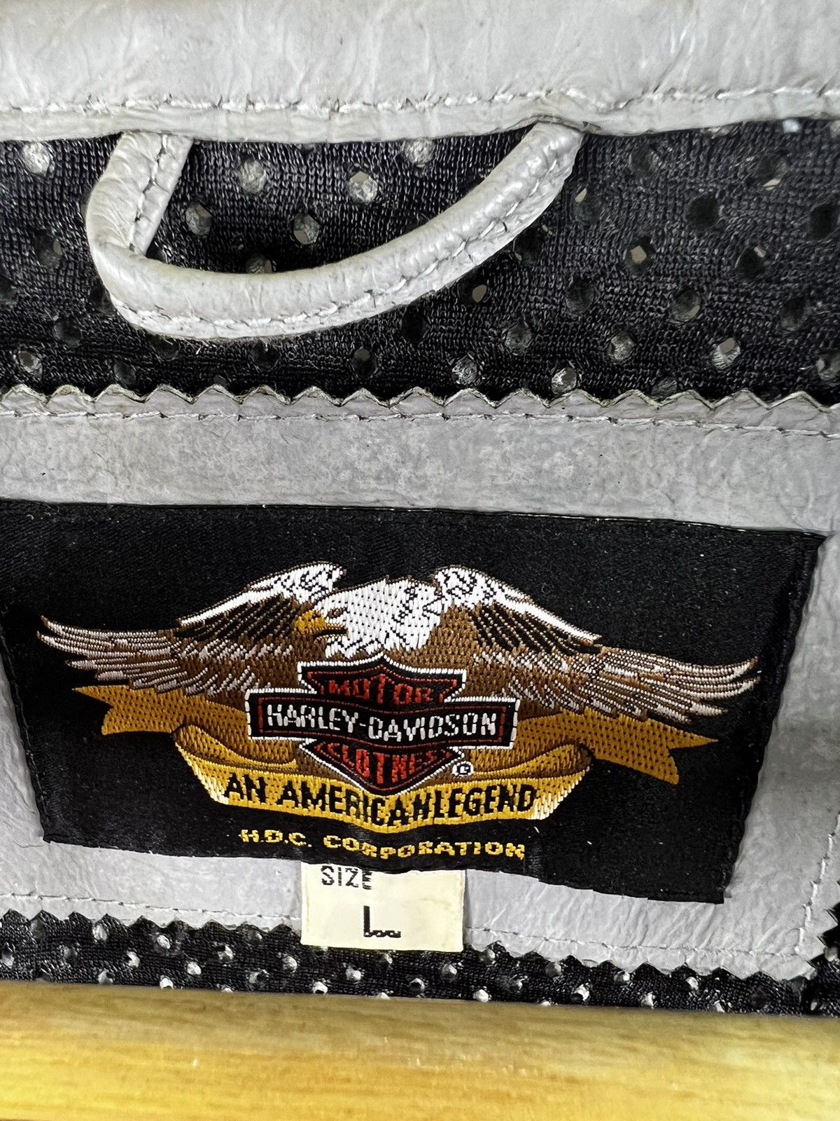 Harley Davidson 🔥 MESH HARLEY-DAVIDSON CROP LADIES MOTOR JACKET LEATHER - L Size M / US 6-8 / IT 42-44 - 9 Thumbnail