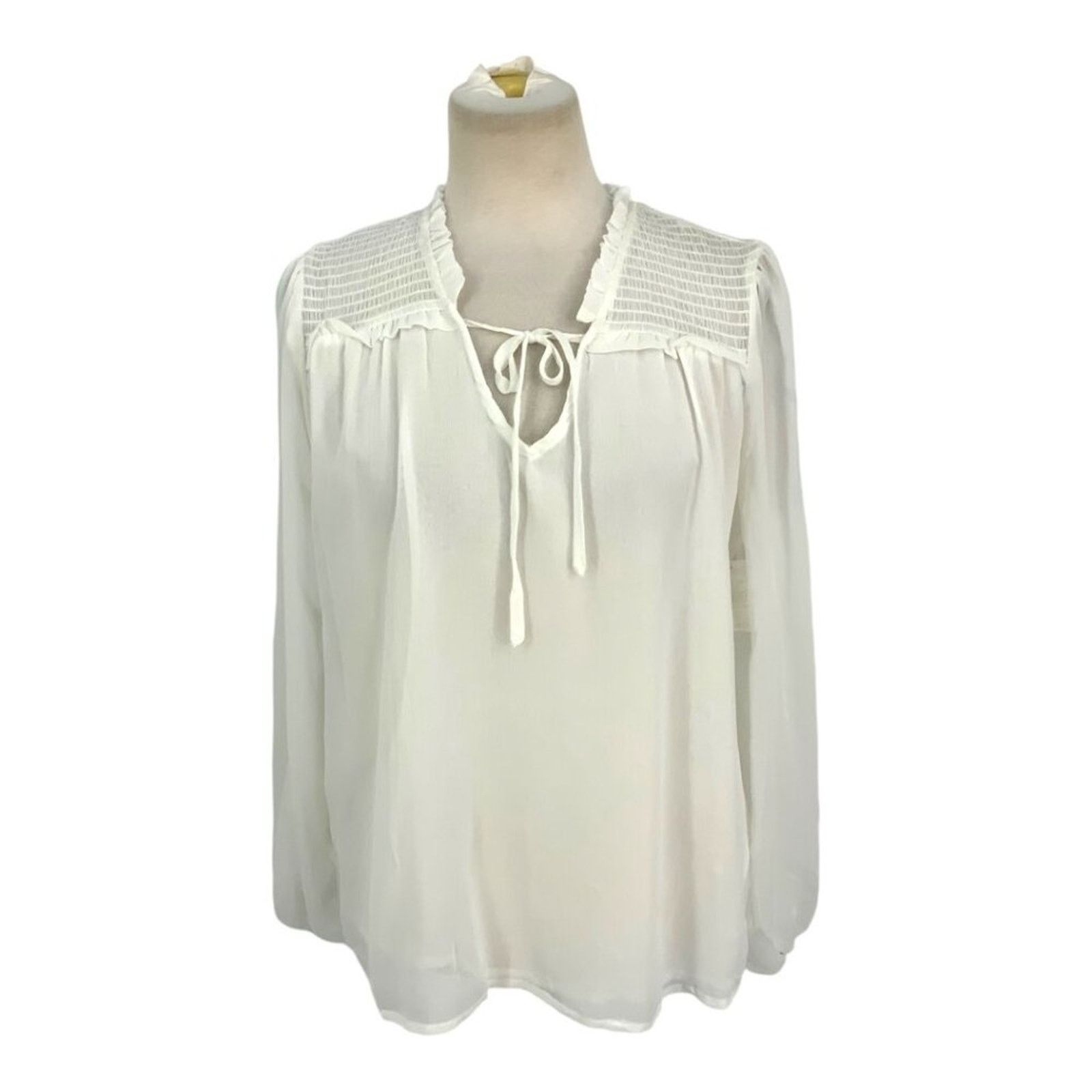 Laundry by Shelli Segal Laundry by Shelli Segal White Blouse Small NWOT $89 MSRP Size S / US 4 / IT 40 - 2 Thumbnail