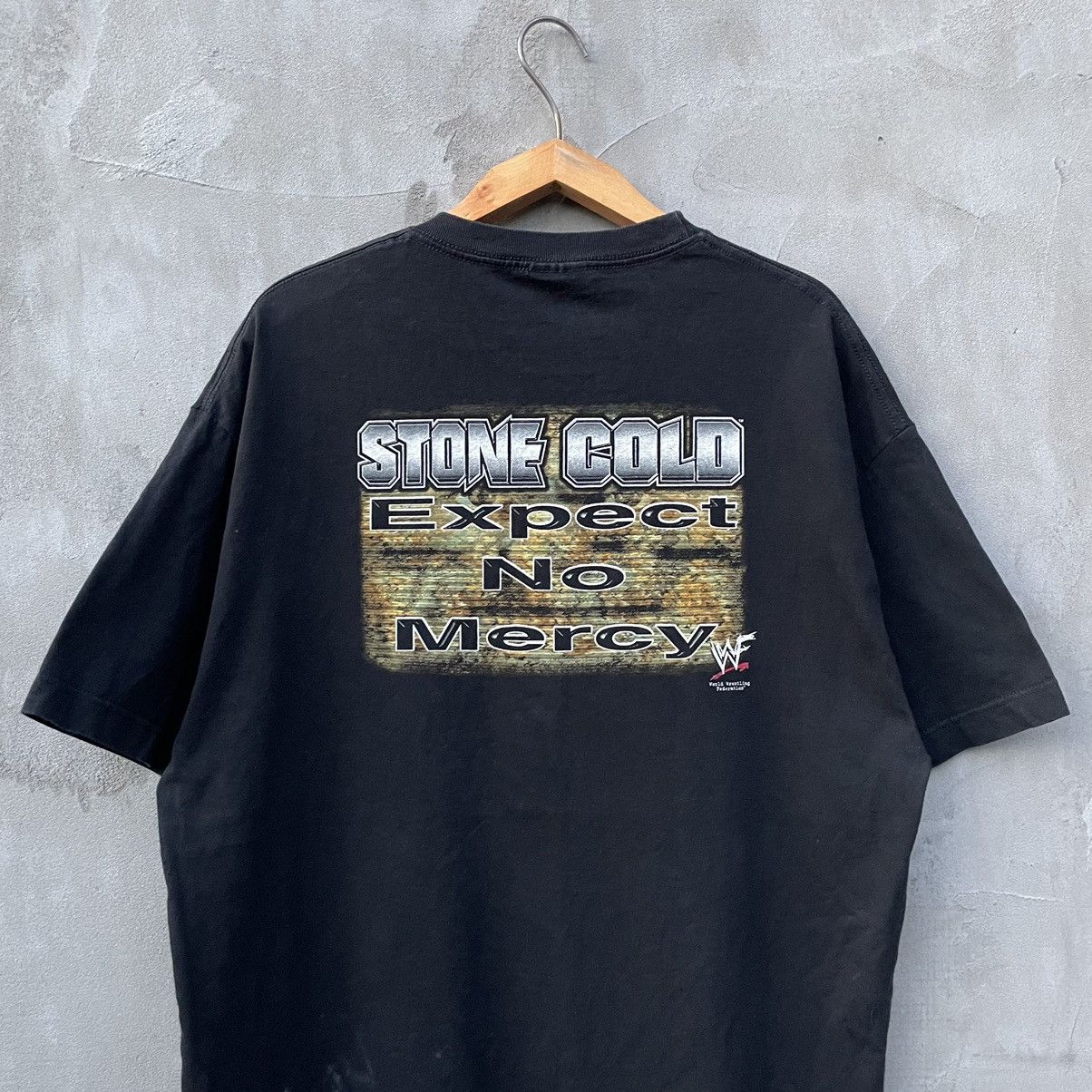 WWE Vintage 2000 WWF Stone Cold Except No Mercy T-Shirt Size US XL / EU 56 / 4 - 4 Thumbnail
