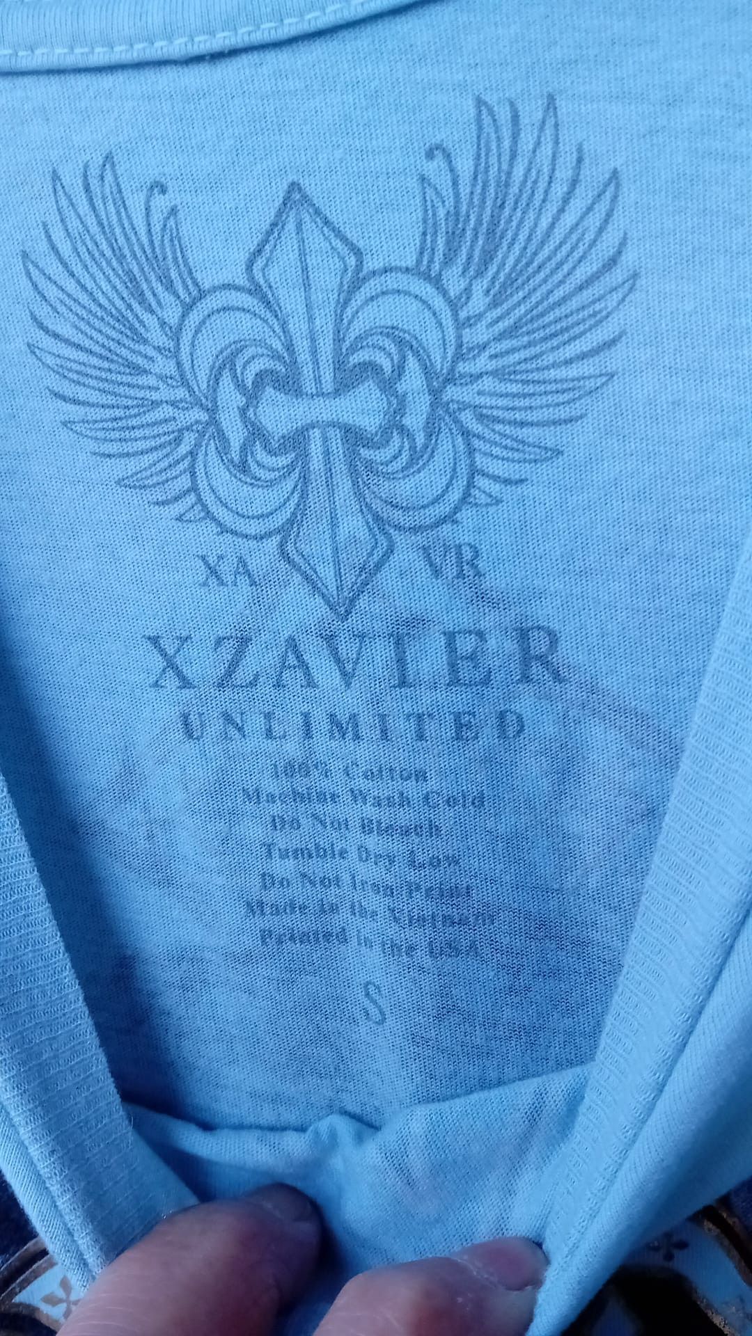 Xavier Xzavier Winged Cross Cyber Goth Grunge t-shirt sz S Size US S / EU 44-46 / 1 - 6 Thumbnail