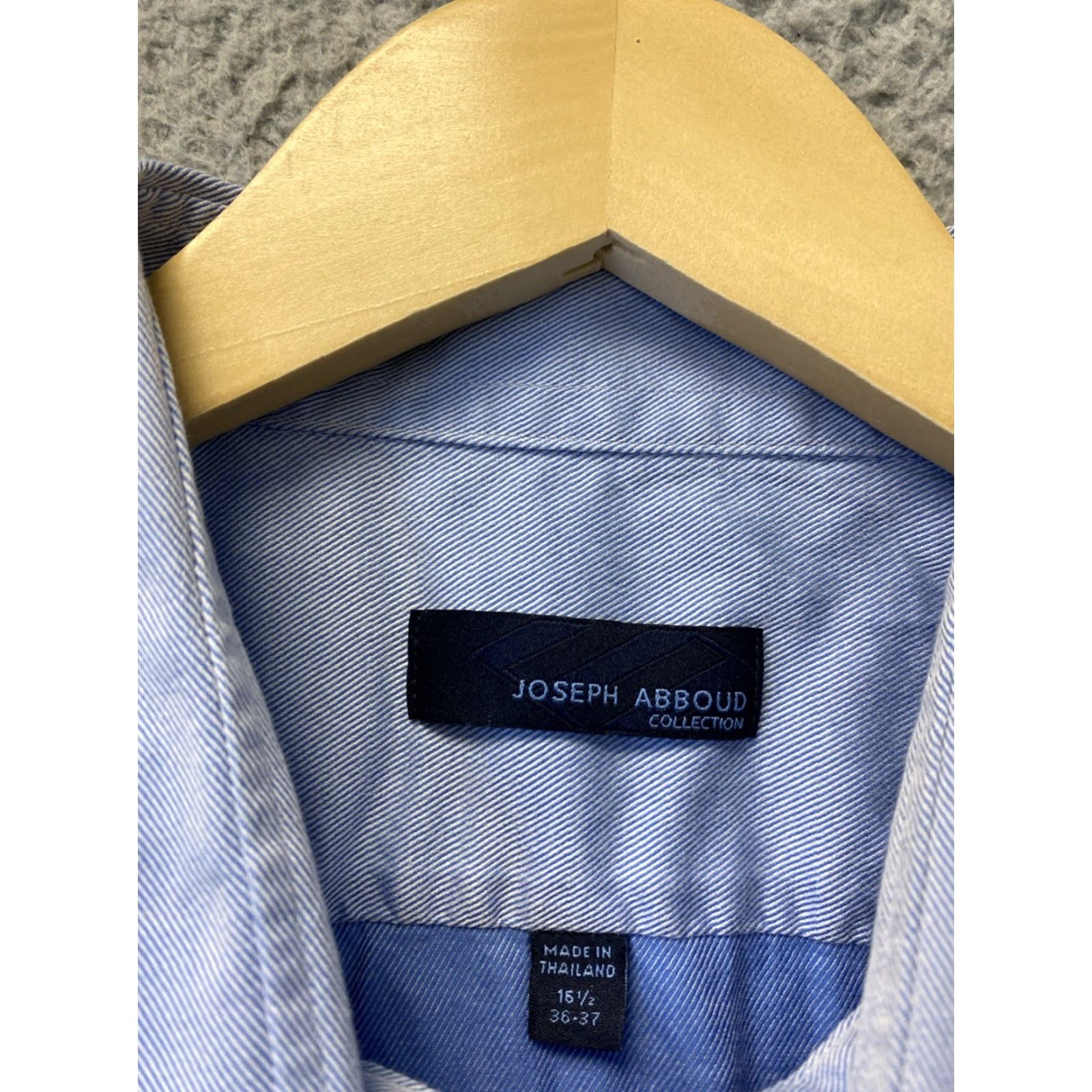 Joseph Abboud VINTAGE Joseph Abboud Men's Dress Shirt Long Sleeve Blue 16.5 Regular Fit Business Casual Size US L / EU 52-54 / 3 - 2 Thumbnail