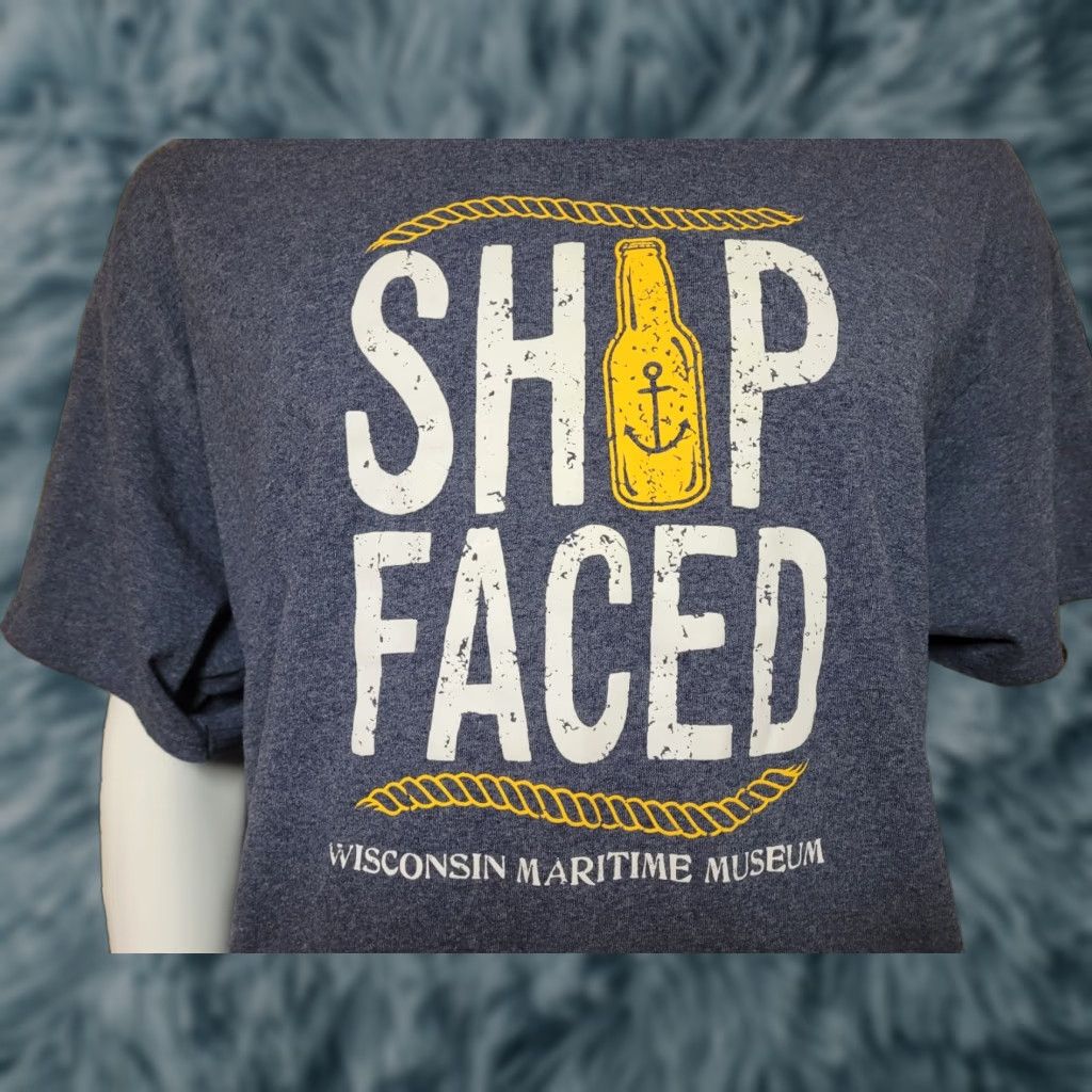 Port & Company VINTAGE Ship Faced Wisconsin Maritime Museum T Shirt 2XL XXL Manitowoc WI Cobia Wawatam Size US XXL / EU 58 / 5 - 1 Thumbnail