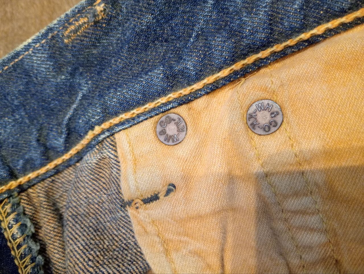 Warehouse BLUE & GRAY BY WAREHOUSE JAPAN WASHED BLUE SELVEDGE DENIM Size US 33 - 10 Thumbnail