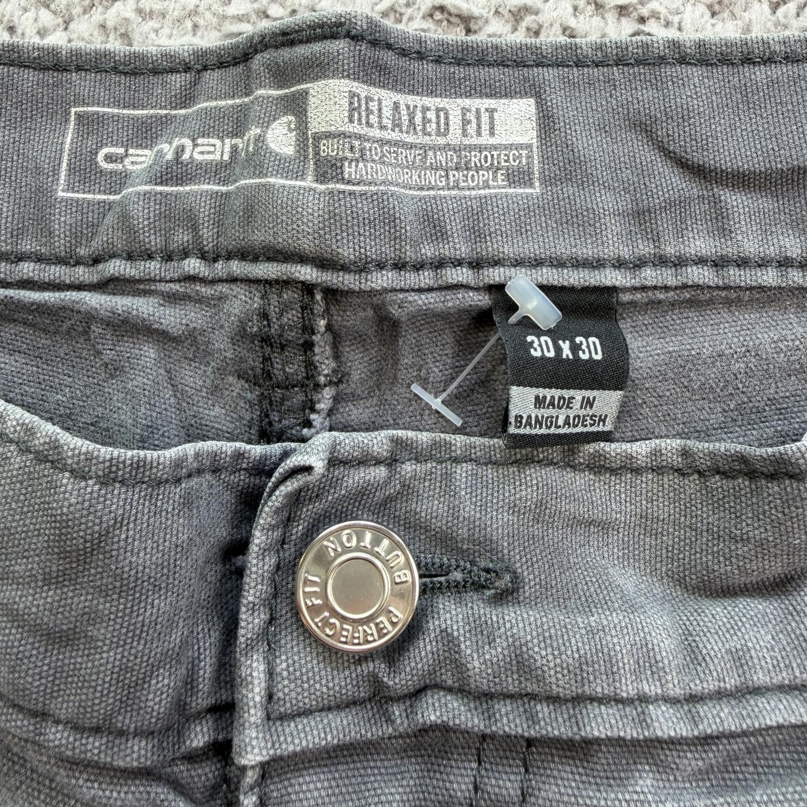 Carhartt Carhartt Double Front Work Pants 30x30 Gray Rugged Flex Size US 30 / EU 46 - 5 Thumbnail